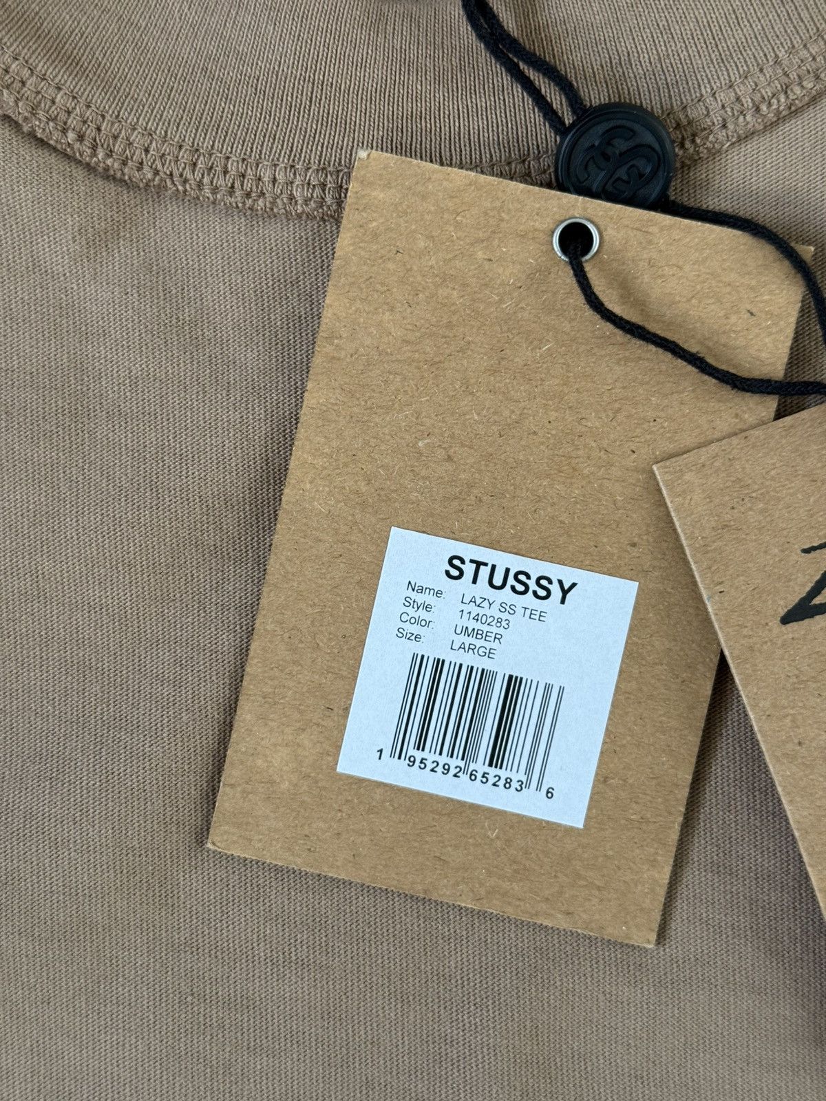 Stussy Men's Stussy Lazy 1140283 Umber Tee T-Shirt Size L Large New Size US L / EU 52-54 / 3 - 4 Thumbnail