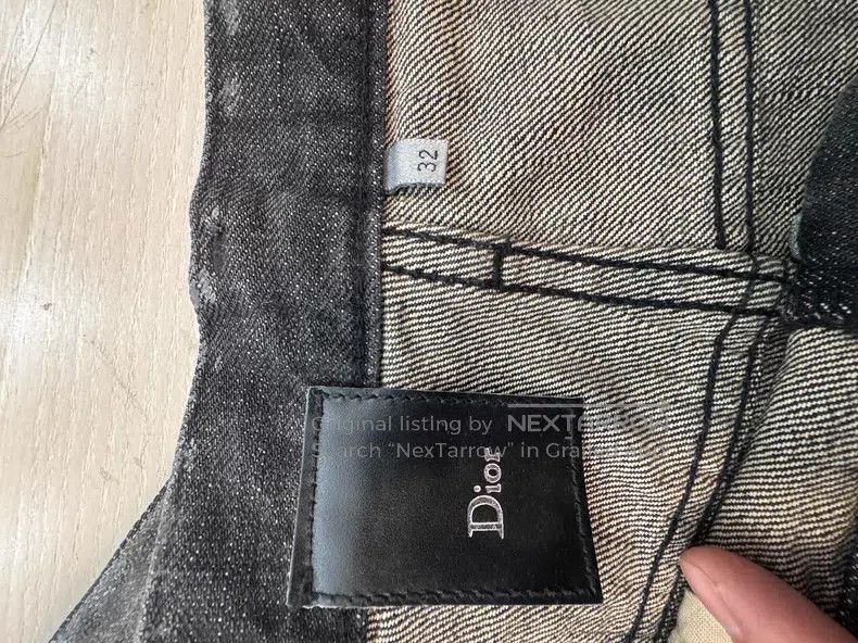 Dior Dior Black Wax Brushed Jeans Size US 32 / EU 48 - 6 Thumbnail