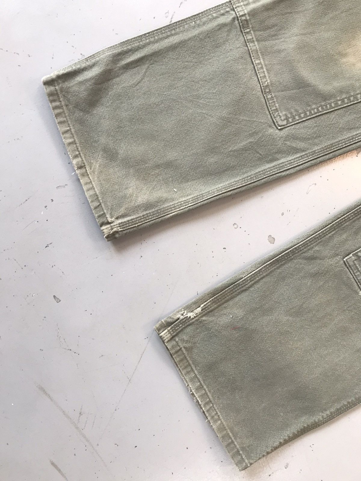 Carhartt × Vintage Vintage Carhartt b136 mos double knee denim Size US 33 - 3 Thumbnail