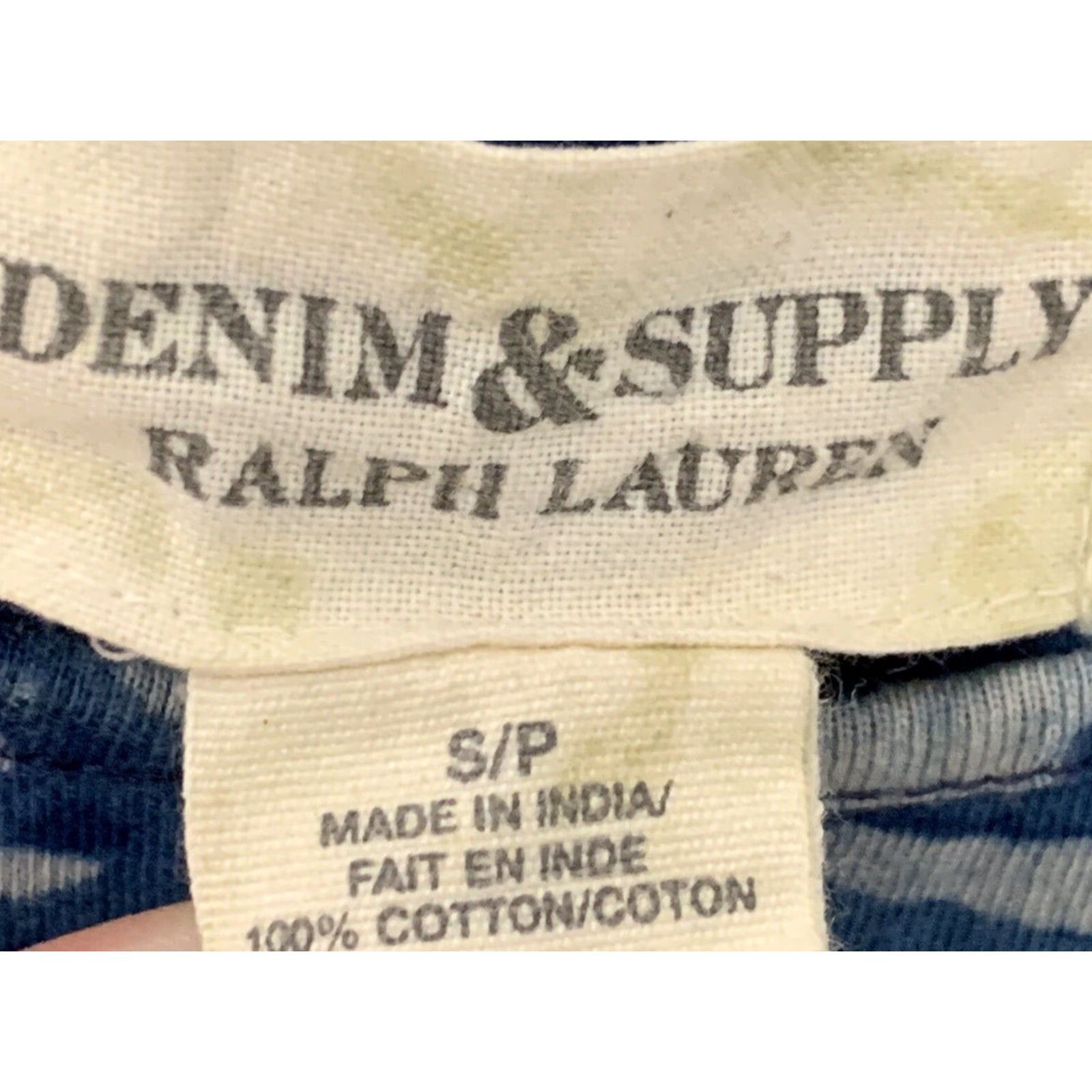 Vintage VINTAGE Ralph Lauren Denim & Supply Floral Batik Crop Shirt Womens Small Blue Size S / US 4 / IT 40 - 4 Thumbnail