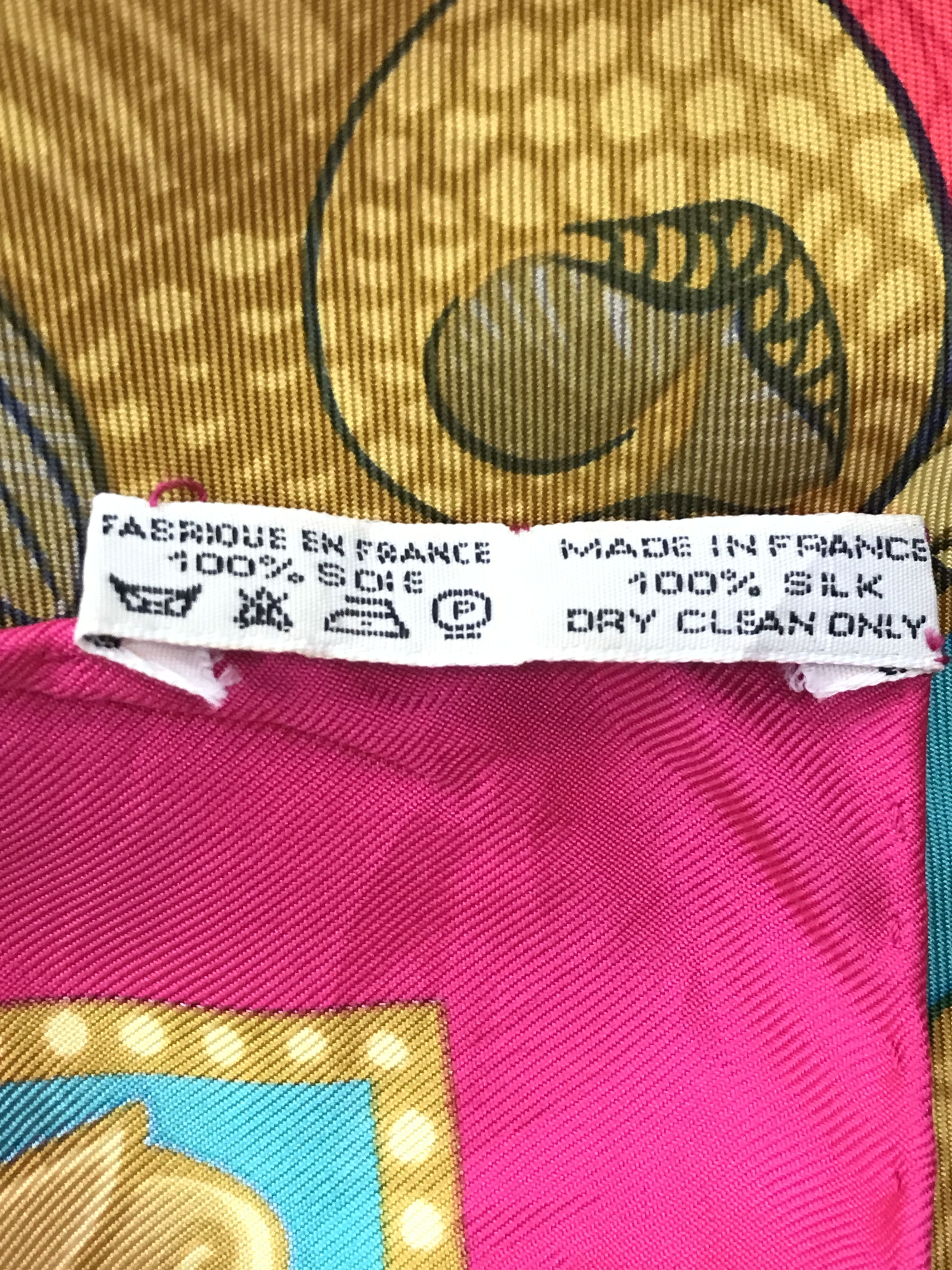 Hermes × Vintage Vintage Hermes Silk Scarf Size ONE SIZE - 5 Thumbnail