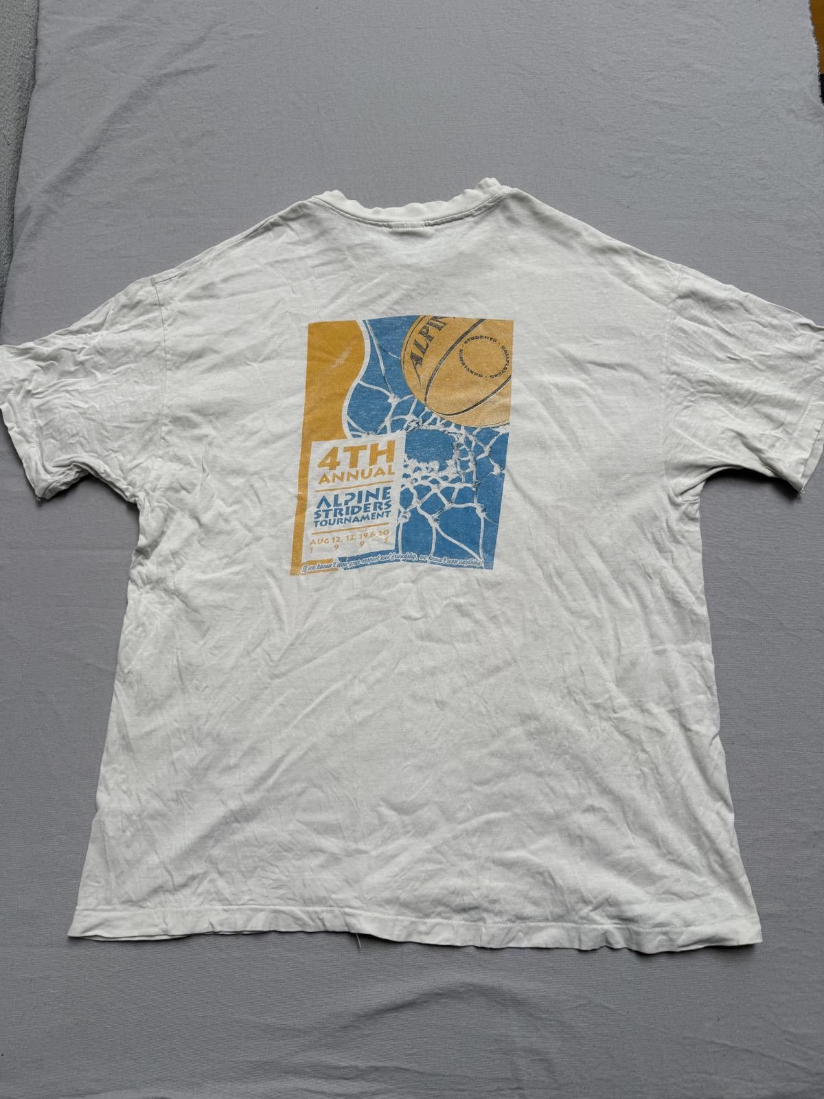Hanes VTG Alpine Striders Tournament Basketball T-shirt 1995 XL Size US XL / EU 56 / 4 - 2 Thumbnail