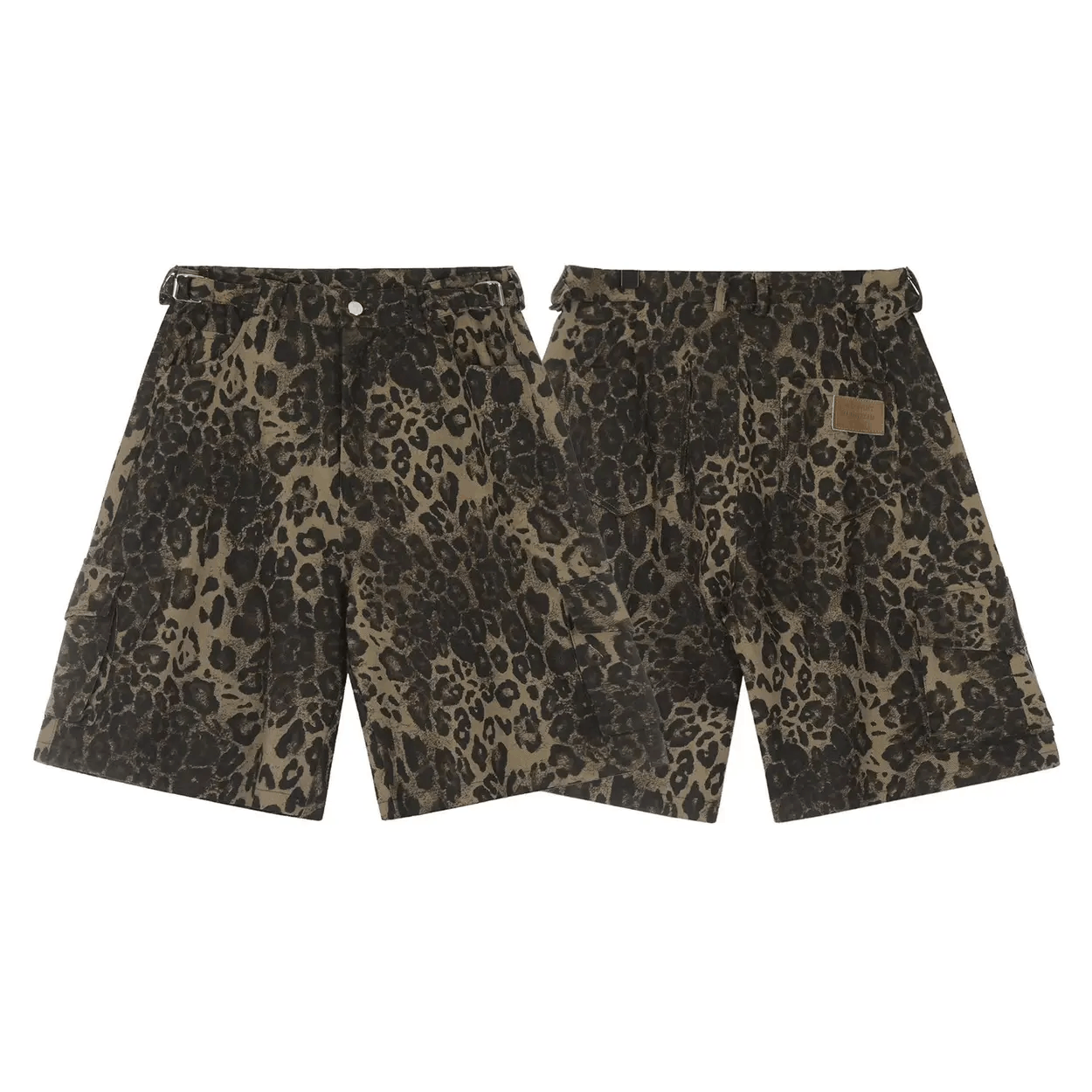 Vintage Vintage baggy leopard print shorts Size US 28 / EU 44 - 6 Thumbnail
