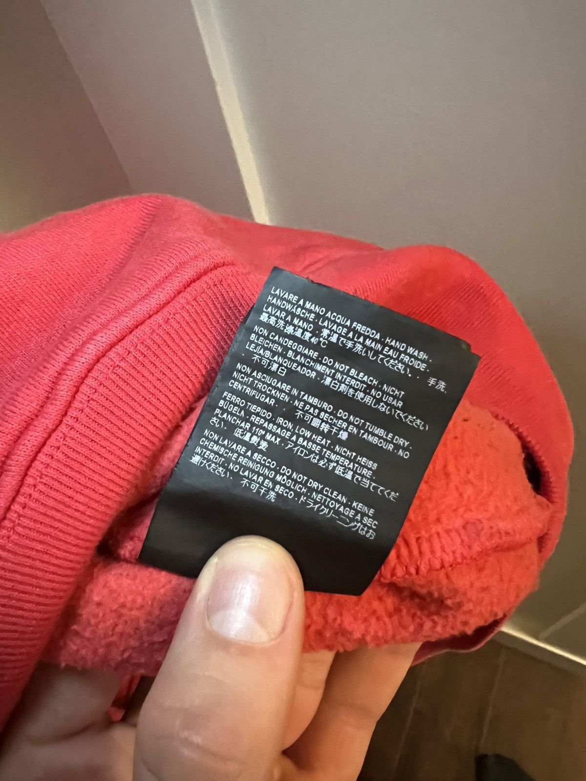 Balenciaga Balenciaga 017 SINNERS embroidered faded red pullover hoodie Size US L / EU 52-54 / 3 - 6 Thumbnail