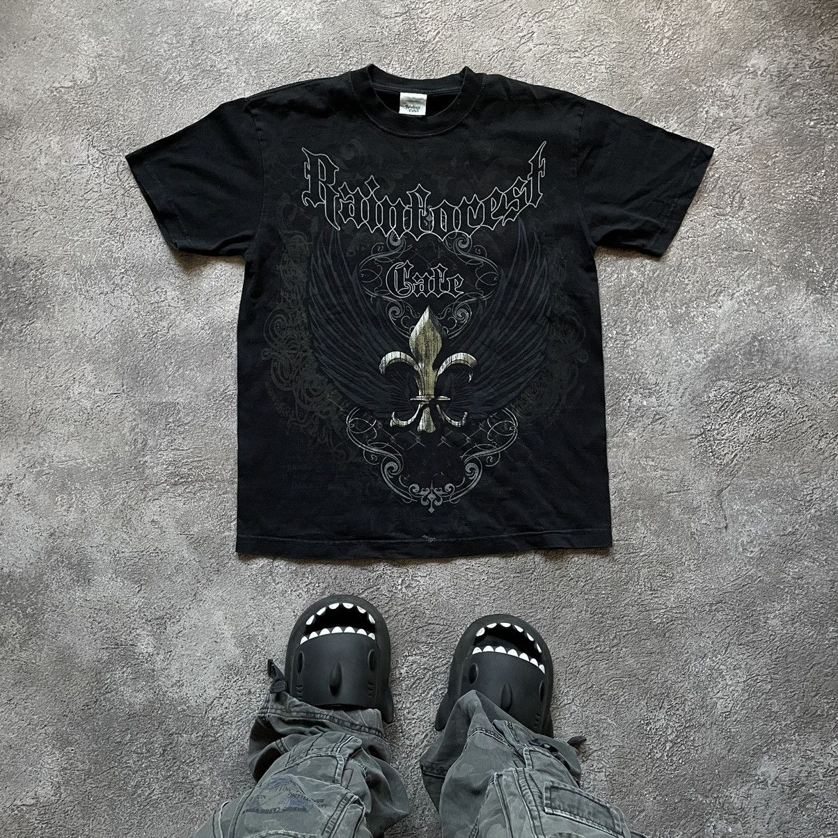 Vintage Vintage Y2K Affliction Graphic Tee Dark Streetwear Baggy M Size US M / EU 48-50 / 2 - 1 Thumbnail