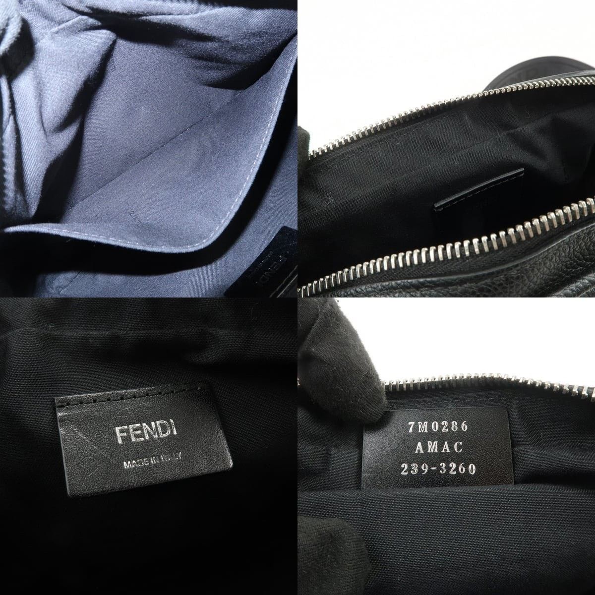 Fendi Fendi Roma Camera Case Calfskin Crossbody Bag Black Size ONE SIZE - 7 Thumbnail