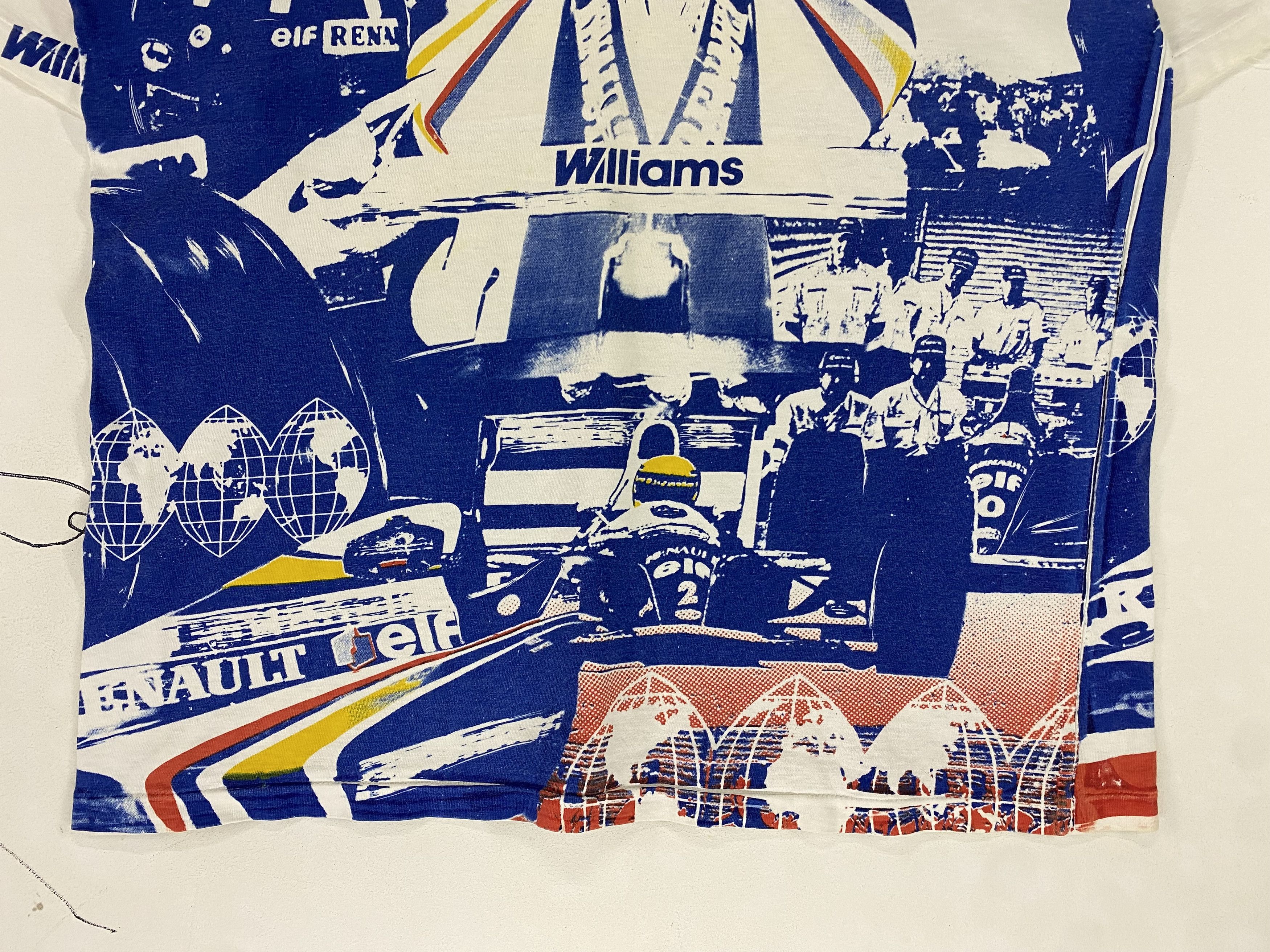 Formula 1 × Vintage 90s Renault Williams Damon Hill formula 1 allover print tee Size US XL / EU 56 / 4 - 6 Thumbnail