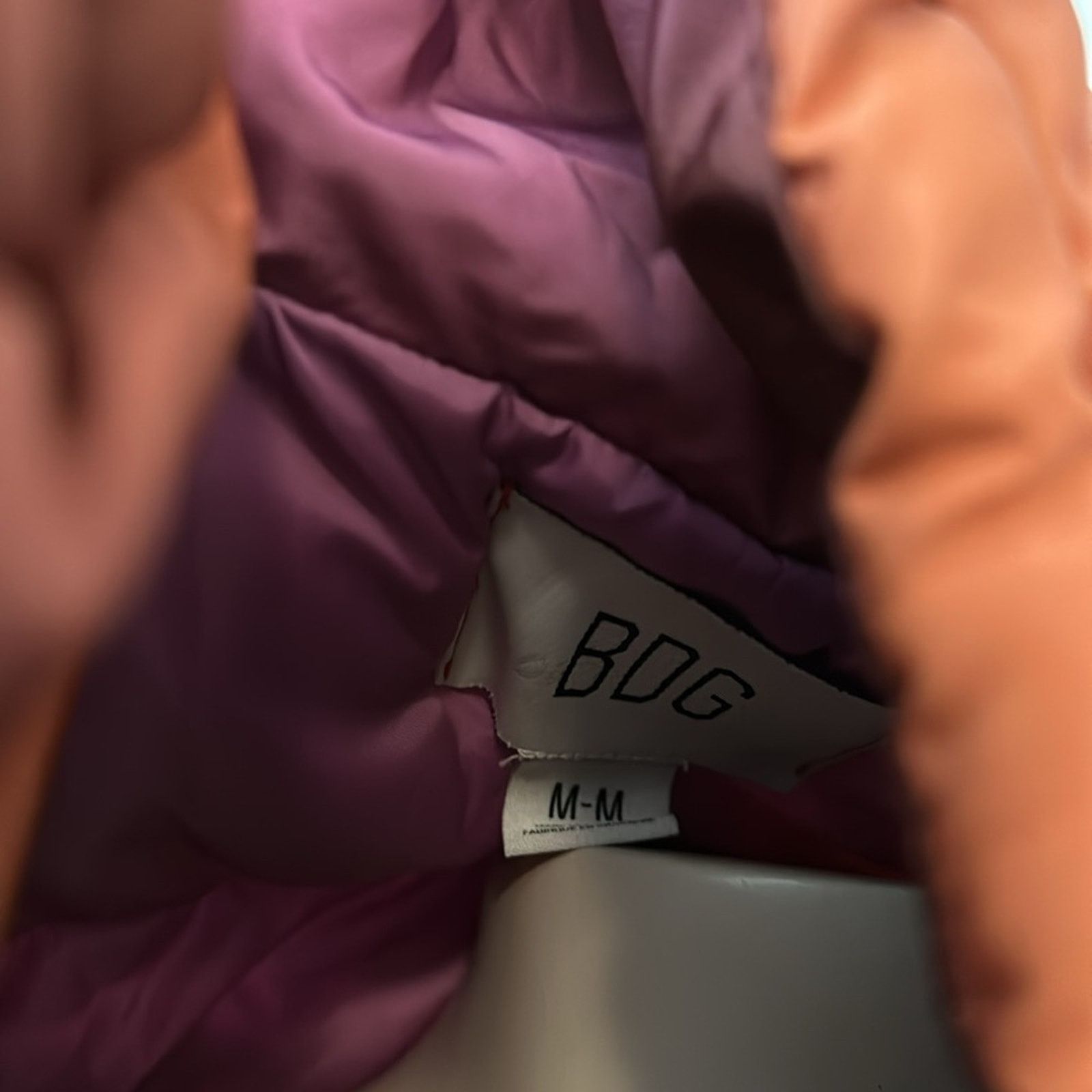 Bdg BDG puffer jacket Medium oversized pink/orange Size M / US 6-8 / IT 42-44 - 4 Thumbnail