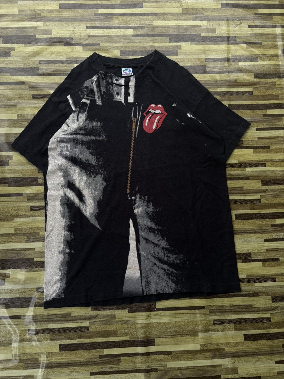 Liquid Blue Vintage Rolling Stones “Sticky Fingers” All Over Print Tee Size US XXL / EU 58 / 5 - 1 Thumbnail