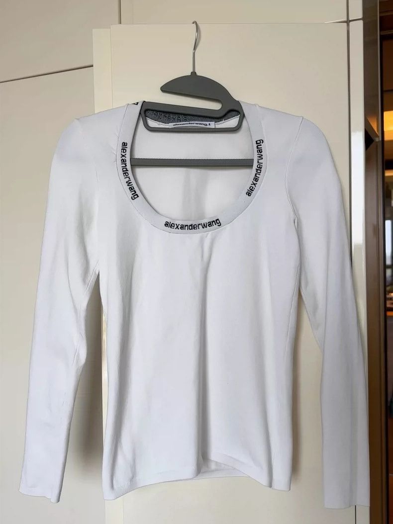 Alexander Wang Alexander Wang White Long Sleeve Top- Size S / US 4 / IT 40 - 1 Thumbnail