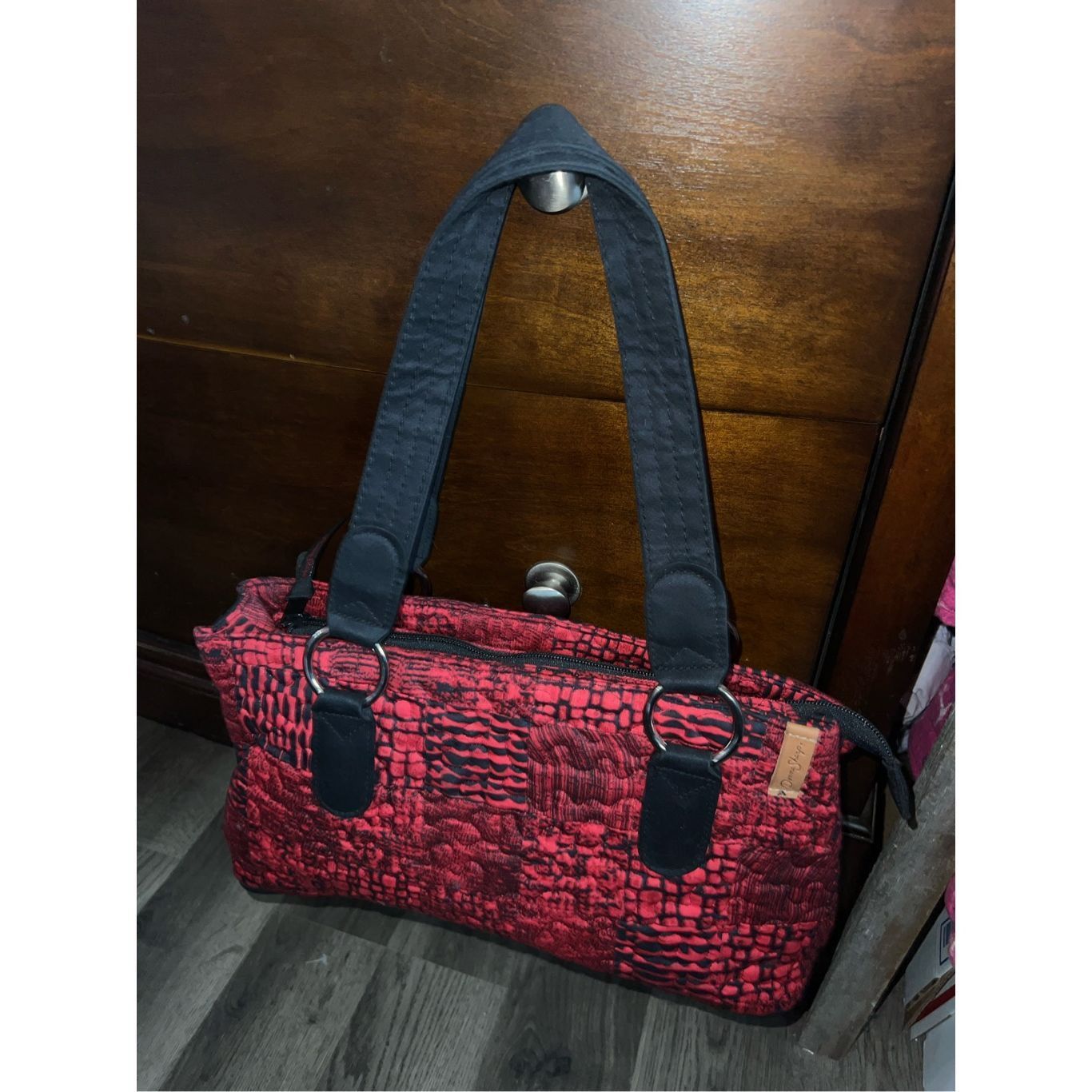 Other Donna Sharp Red And Black Quilted Purse Size ONE SIZE - 4 Thumbnail