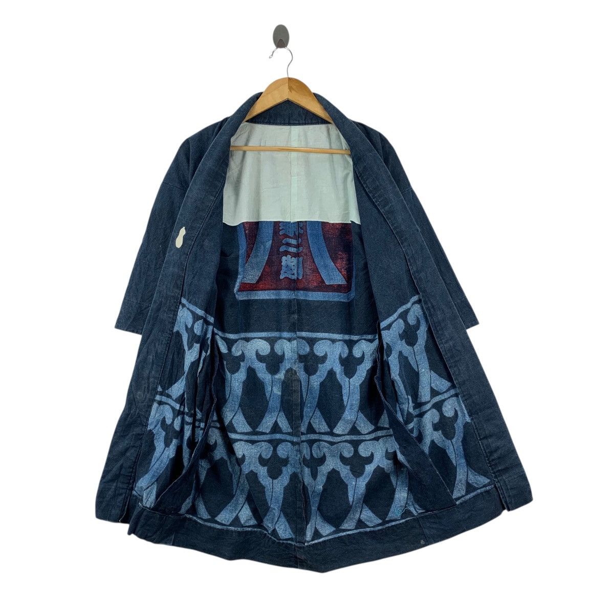 Vintage Vintage 70s KIMONO JAPAN HAPPI Traditional Robe Indigo Coat Size S / US 4 / IT 40 - 6 Thumbnail