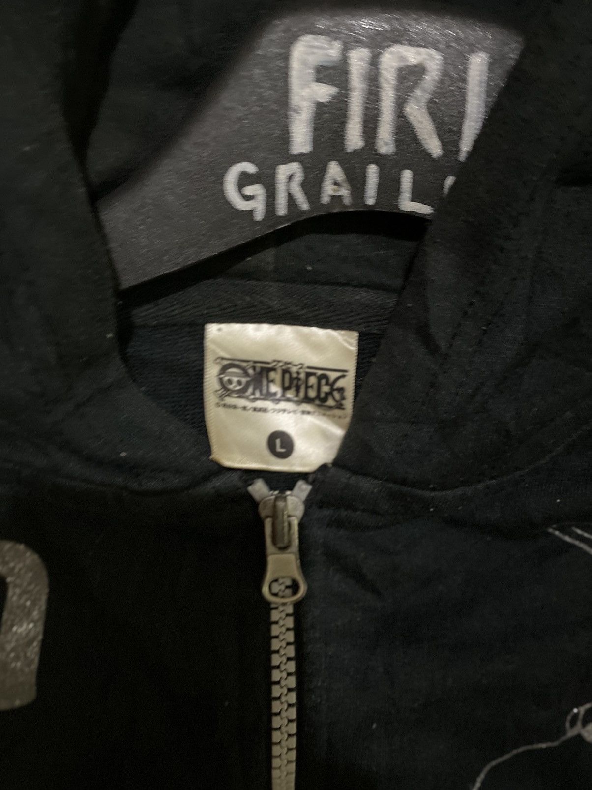 Anime × Japanese Brand One Piece - Portgas D. Ace big whitebeard pirate logos Size US L / EU 52-54 / 3 - 6 Thumbnail
