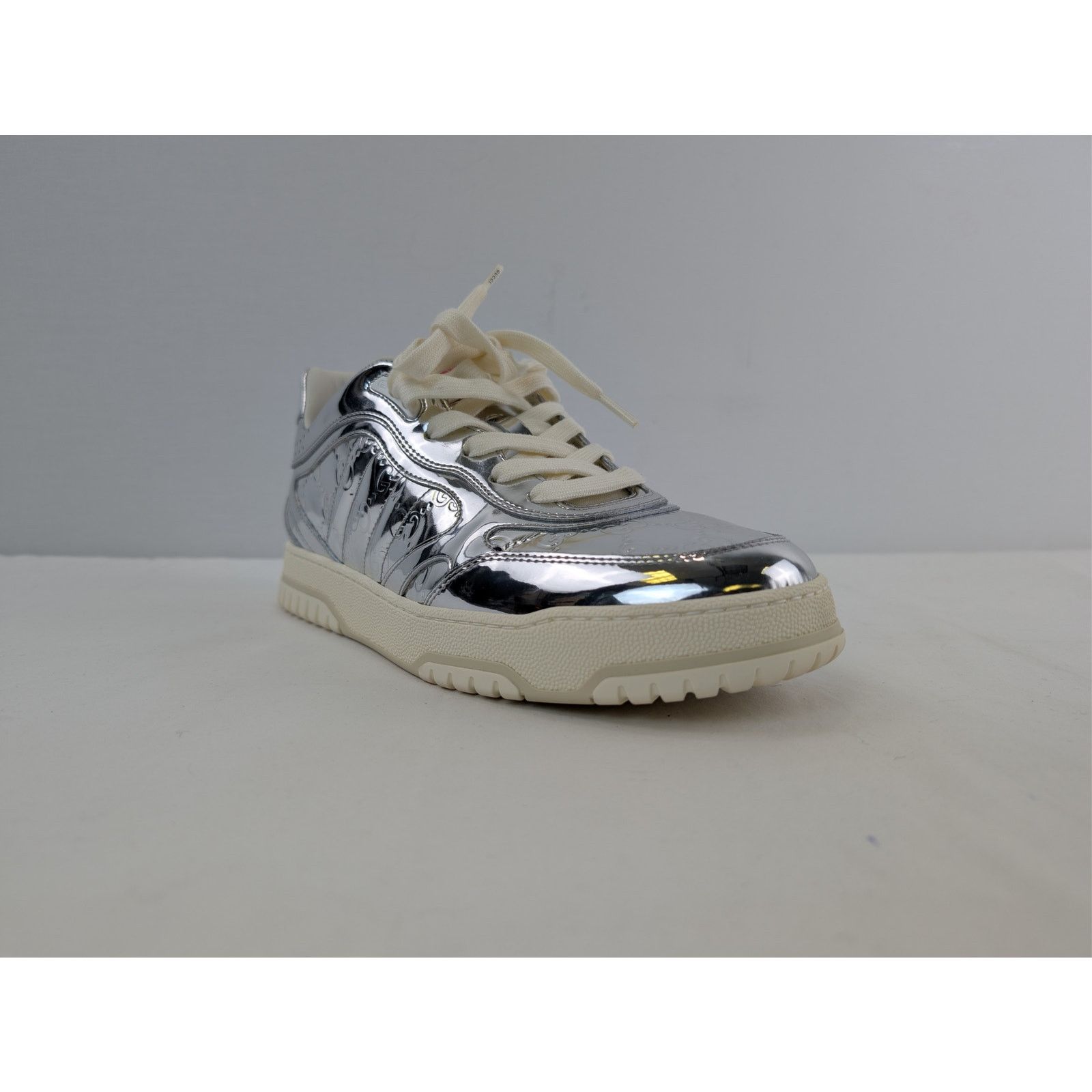 Gucci o1rshd1 Re-Web Sneaker in Glam Mirror / Glow Silver / Silver Size US 10 / EU 43 - 2 Thumbnail