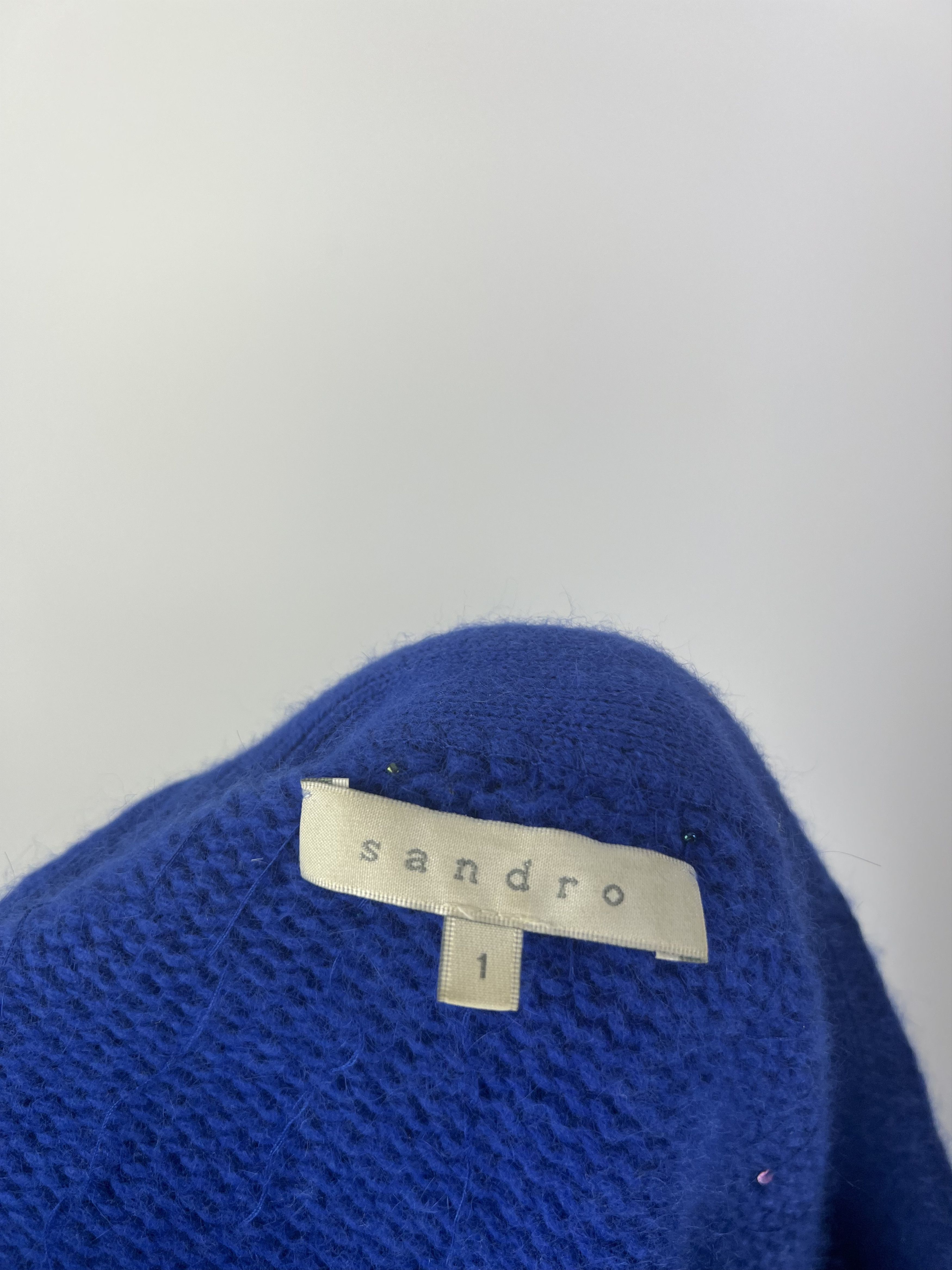 Sandro Sandro cardigan wool angora sequins Blue size S Size S / US 4 / IT 40 - 7 Thumbnail