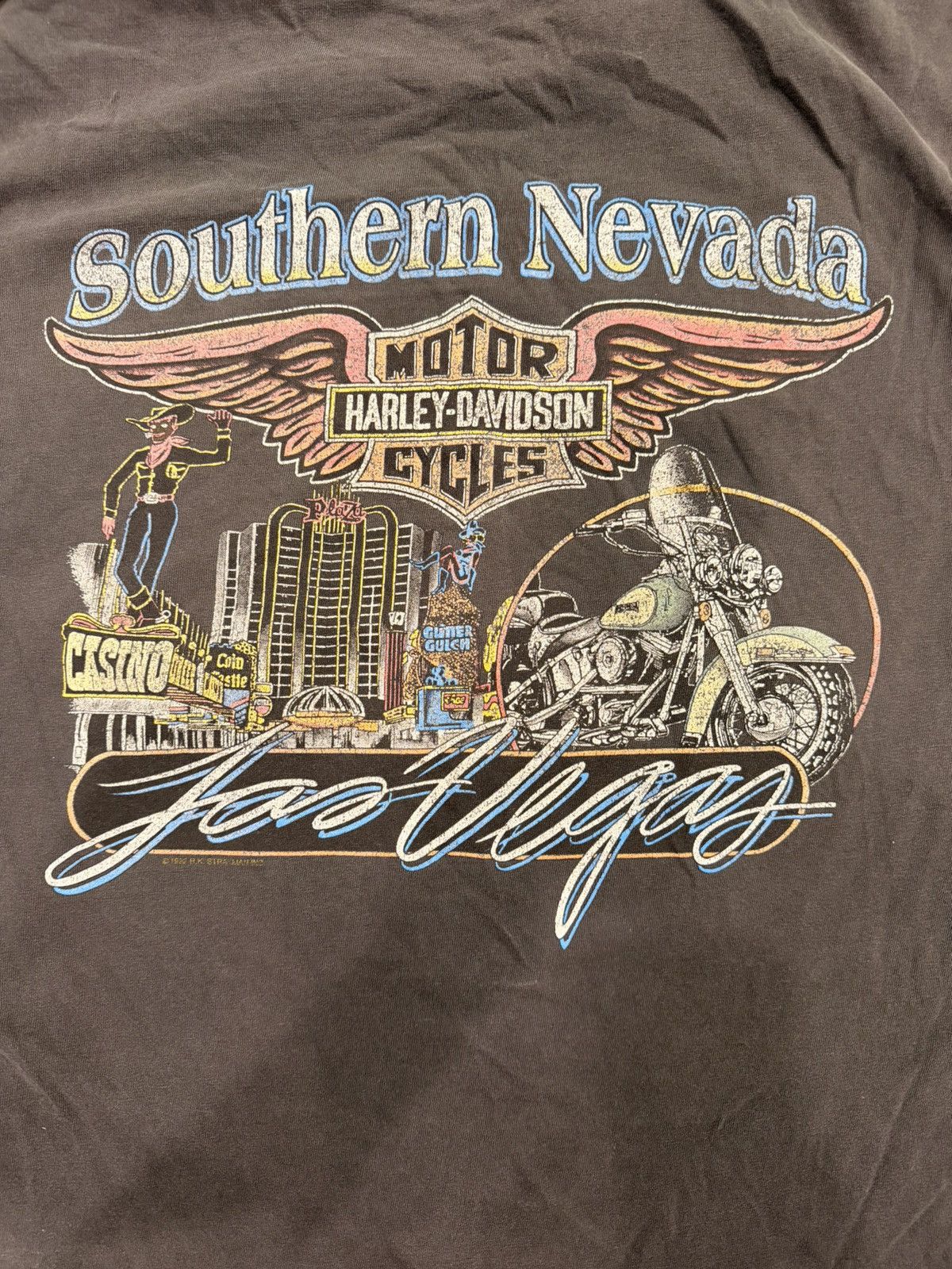 Harley Davidson Harley Davidson Vintage Las Vegas Tee Size US L / EU 52-54 / 3 - 2 Thumbnail