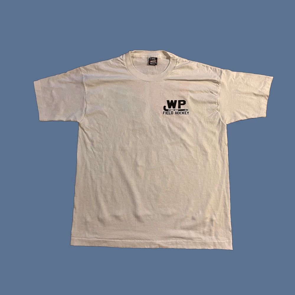 Fruit Of The Loom VINTAGE Fruit of the Loom Shirt Men’s XL White 80s Retro Sports City Field Hockey Graphic Print Crew Neck Short Sleeve Size US XL / EU 56 / 4 - 1 Thumbnail