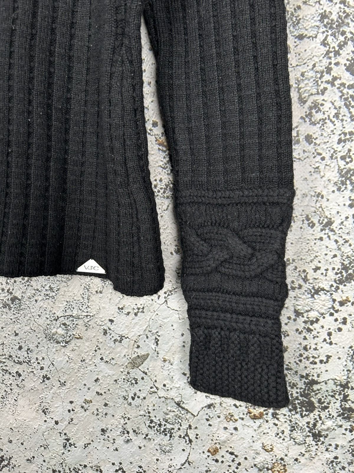 Versace Jeans Couture Vintage VJC Versace Jeans Couture Black Sweater Knit 90s Size M / US 6-8 / IT 42-44 - 3 Thumbnail