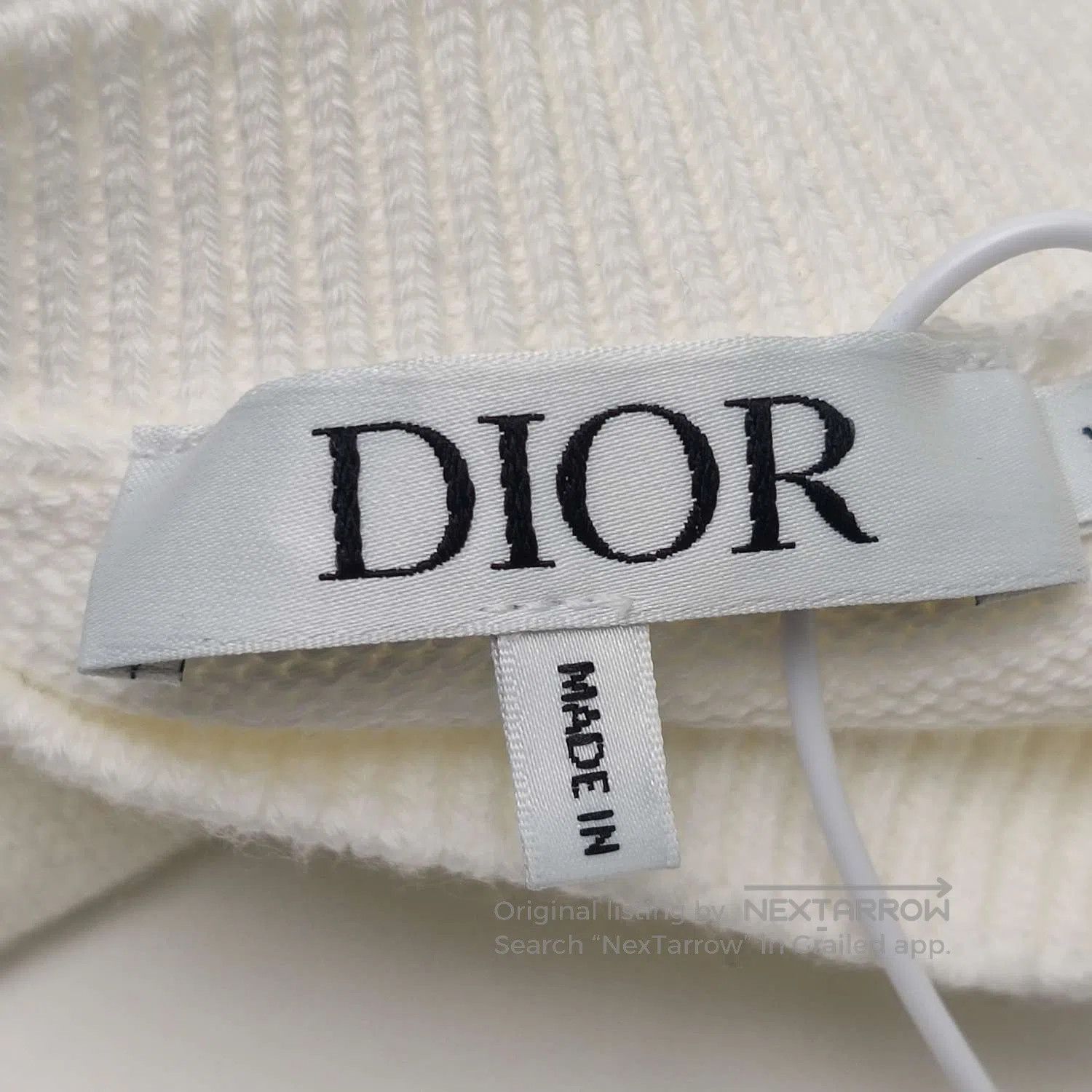Dior Dior Kids White Cotton Round Neck Vest. Size XS / US 0-2 / IT 36-38 - 3 Thumbnail