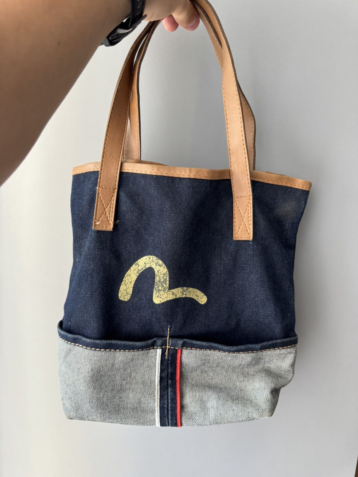 Evisu Vintage Evisu Denim Bag Shoulders Y2K Size ONE SIZE - 2 Thumbnail