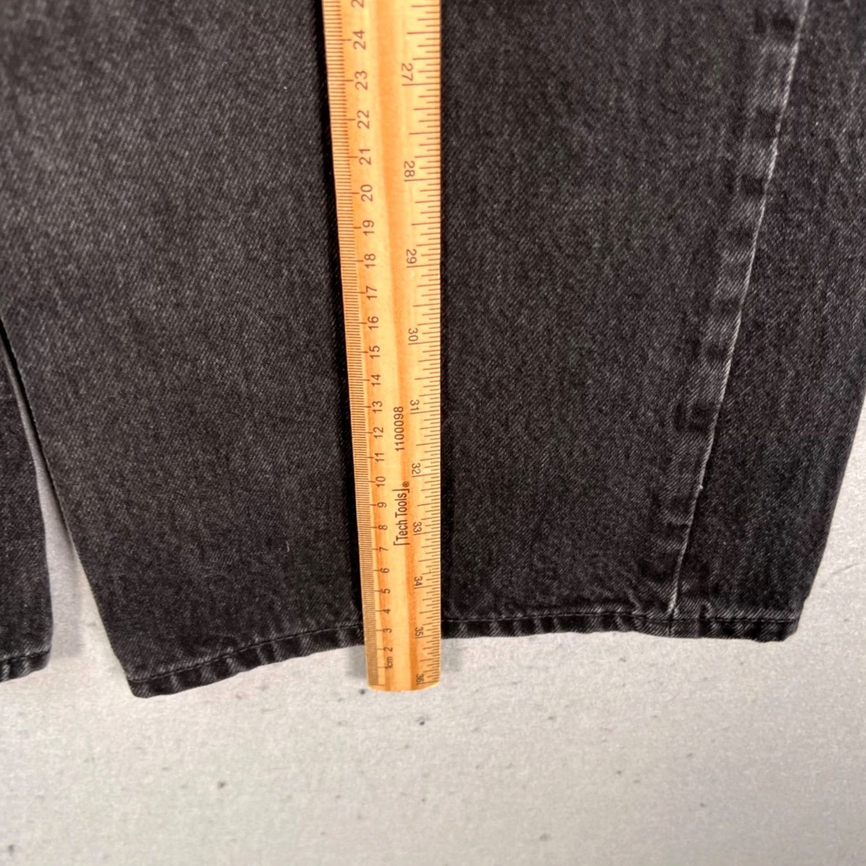 Zara Zara Jeans Womens Size 4 Black Wide-Leg High-Waisted Denim 5-Pocket Rise High Vintage No 90s Womens Jeans Size 27" / US 4 / IT 40 - 5 Thumbnail