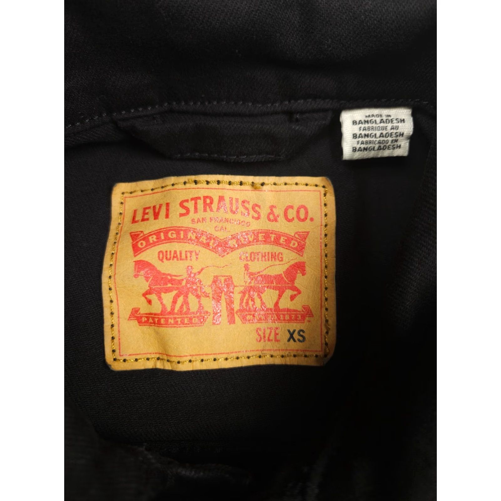 Levi's **Levi's Men's XS Black Embroidered Trucker Jacket** User: Levi's Men's XS Black Embroidered Trucker Jacket Size US XS / EU 42 / 0 - 6 Thumbnail