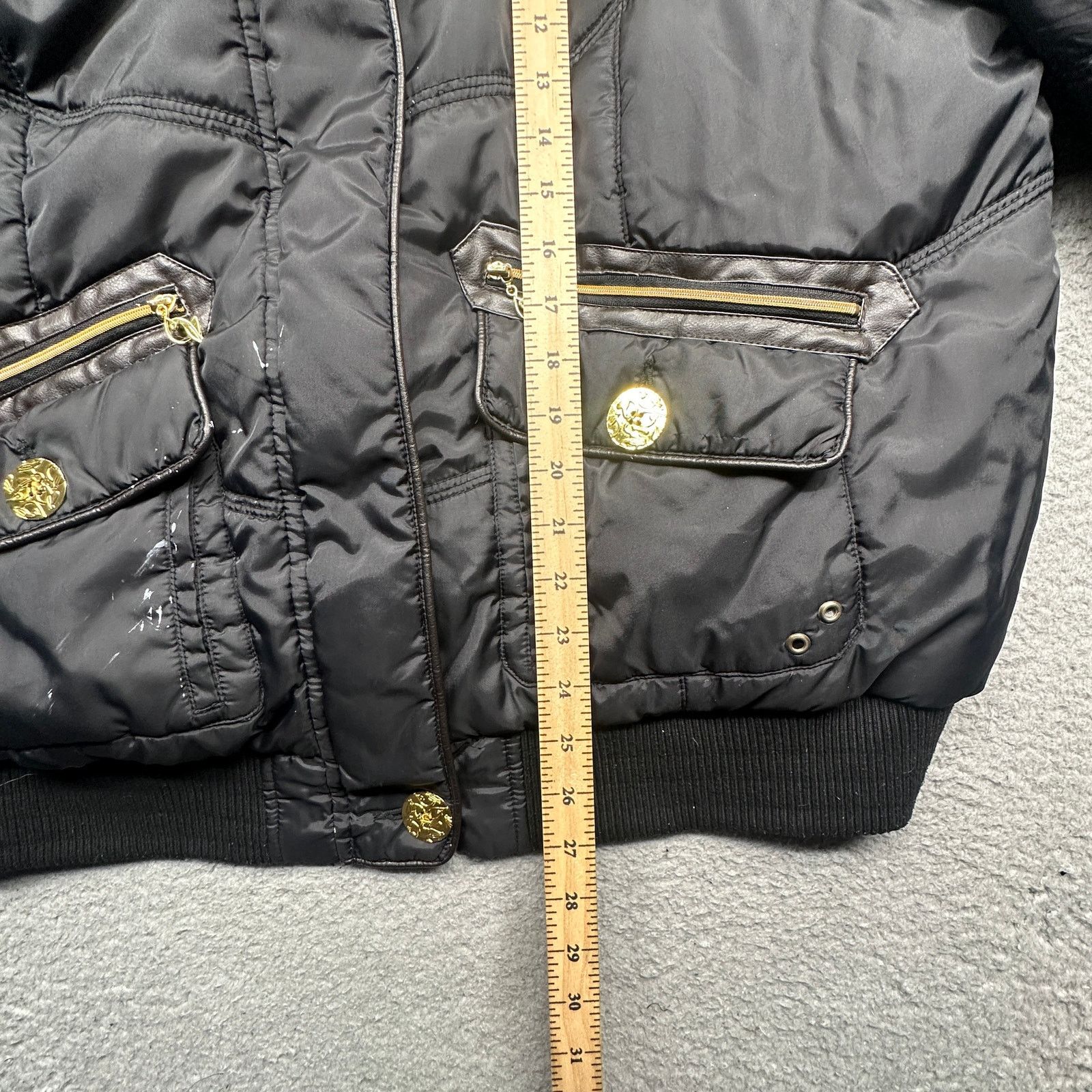 Other Vintage Baby Phat Puffer Bomber Jacket Women 3X Plus Faux Size 3XL / US 20-22 - 6 Thumbnail