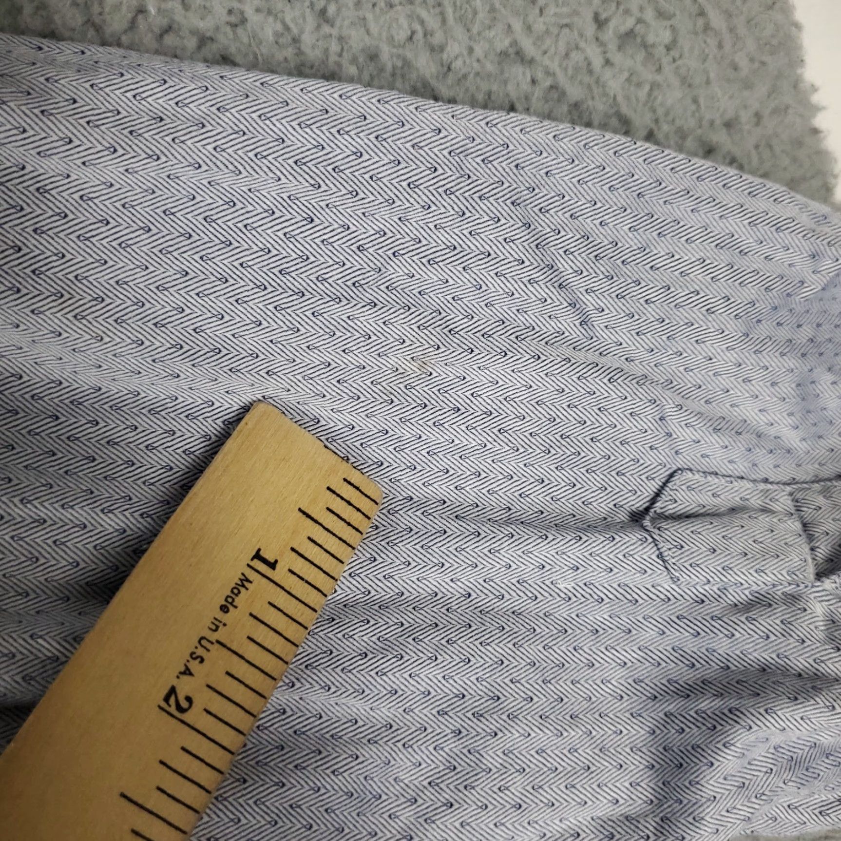 Robert Graham VINTAGE Robert Graham Shirt Mens Size 18 Blue Dress Shirt Long Sleeve Button Up Non-Iron Pockets 100% Cotton Mens Size 48R - 3 Thumbnail