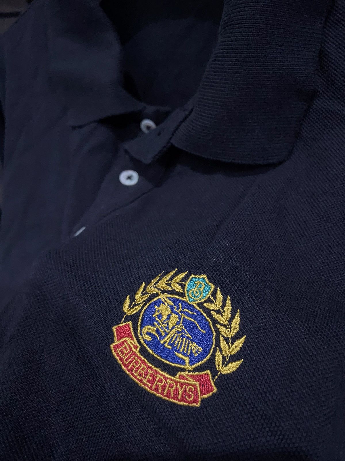 Burberry 🍓NEED GONE🍓Vintage polo shirt burberry black colour Size US S / EU 44-46 / 1 - 3 Thumbnail