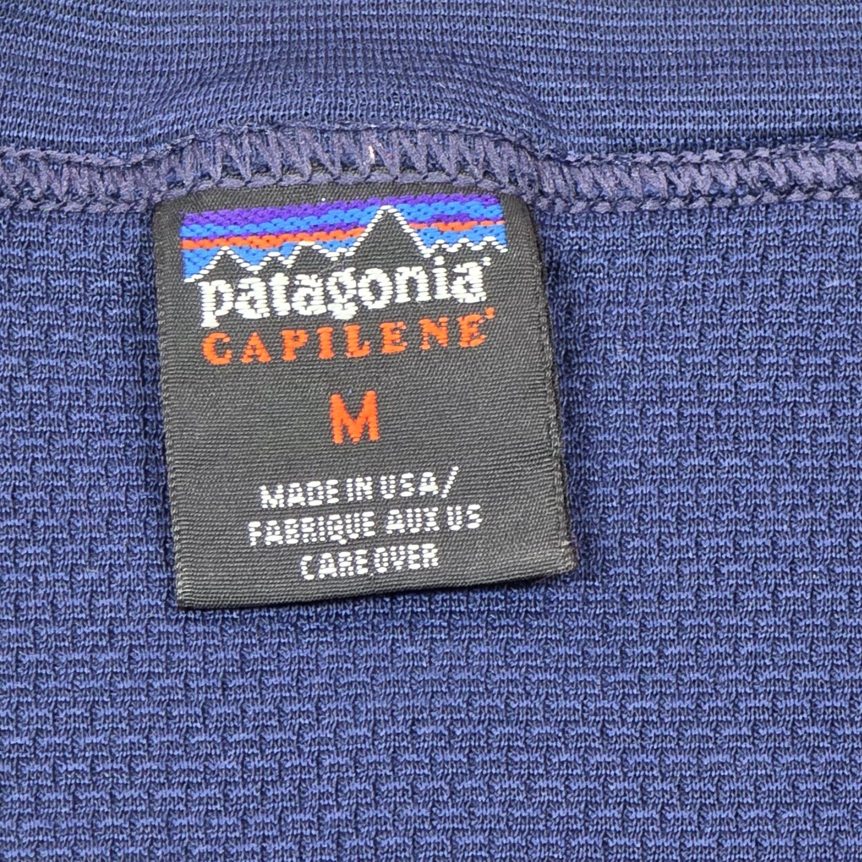 Patagonia VINTAGE Patagonia Capilene Shirt Mens M Blue Long Sleeve Base Layer Made In USA Size US M / EU 48-50 / 2 - 6 Thumbnail