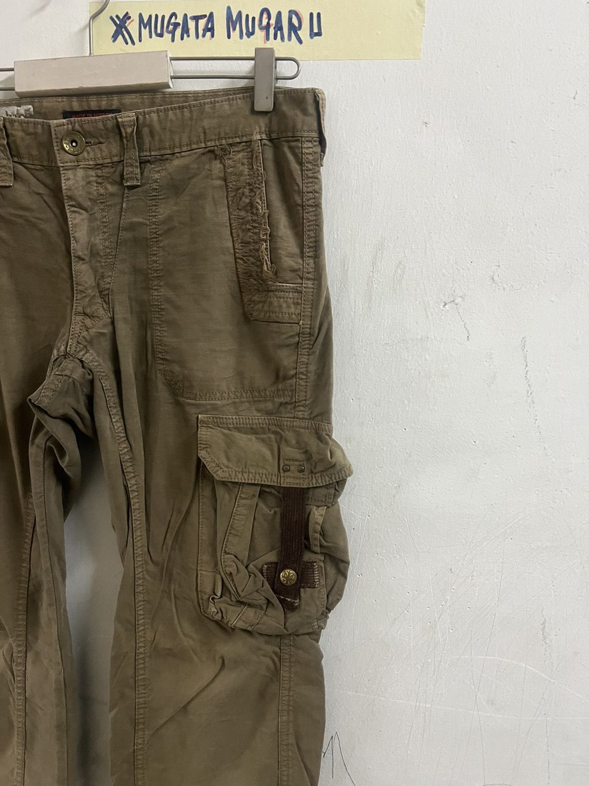 Japanese Brand × Vintage FLARED🔥VINTAGE Y2K SURPLUS NIPPON CARGO PANT Size US 33 - 3 Thumbnail