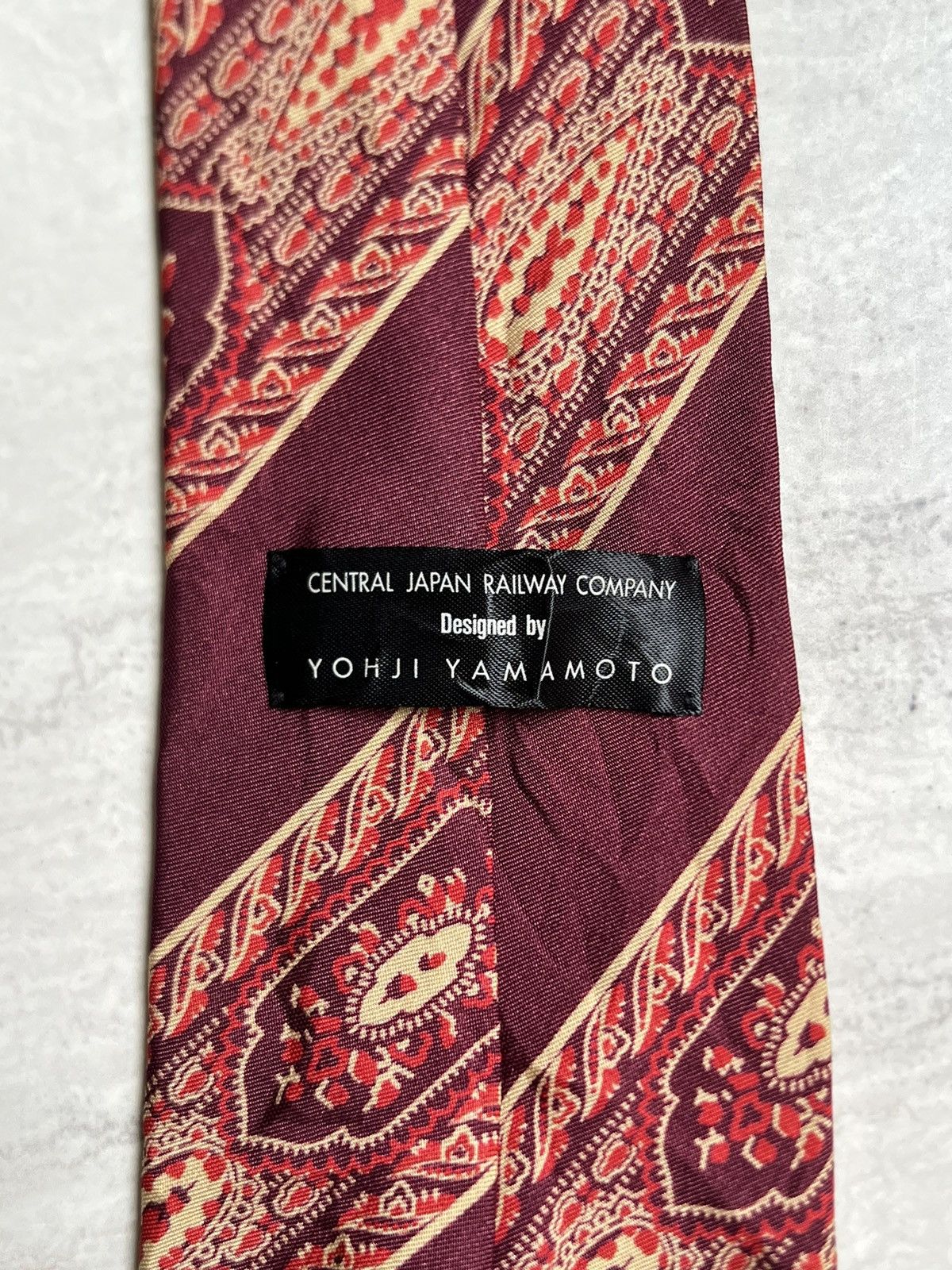 Yohji Yamamoto YOHJI YAMAMOTO Central Japan Railway Company Tie Size ONE SIZE - 6 Thumbnail