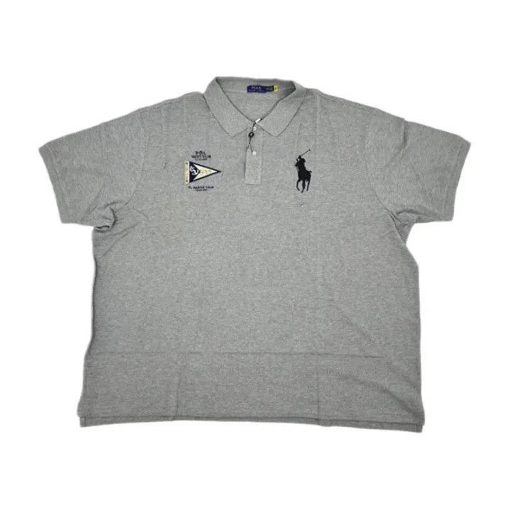 Polo Ralph Lauren Polo Ralph Lauren Gray Short Sleeve Embroidered Polo. Size US XL / EU 56 / 4 - 1 Thumbnail
