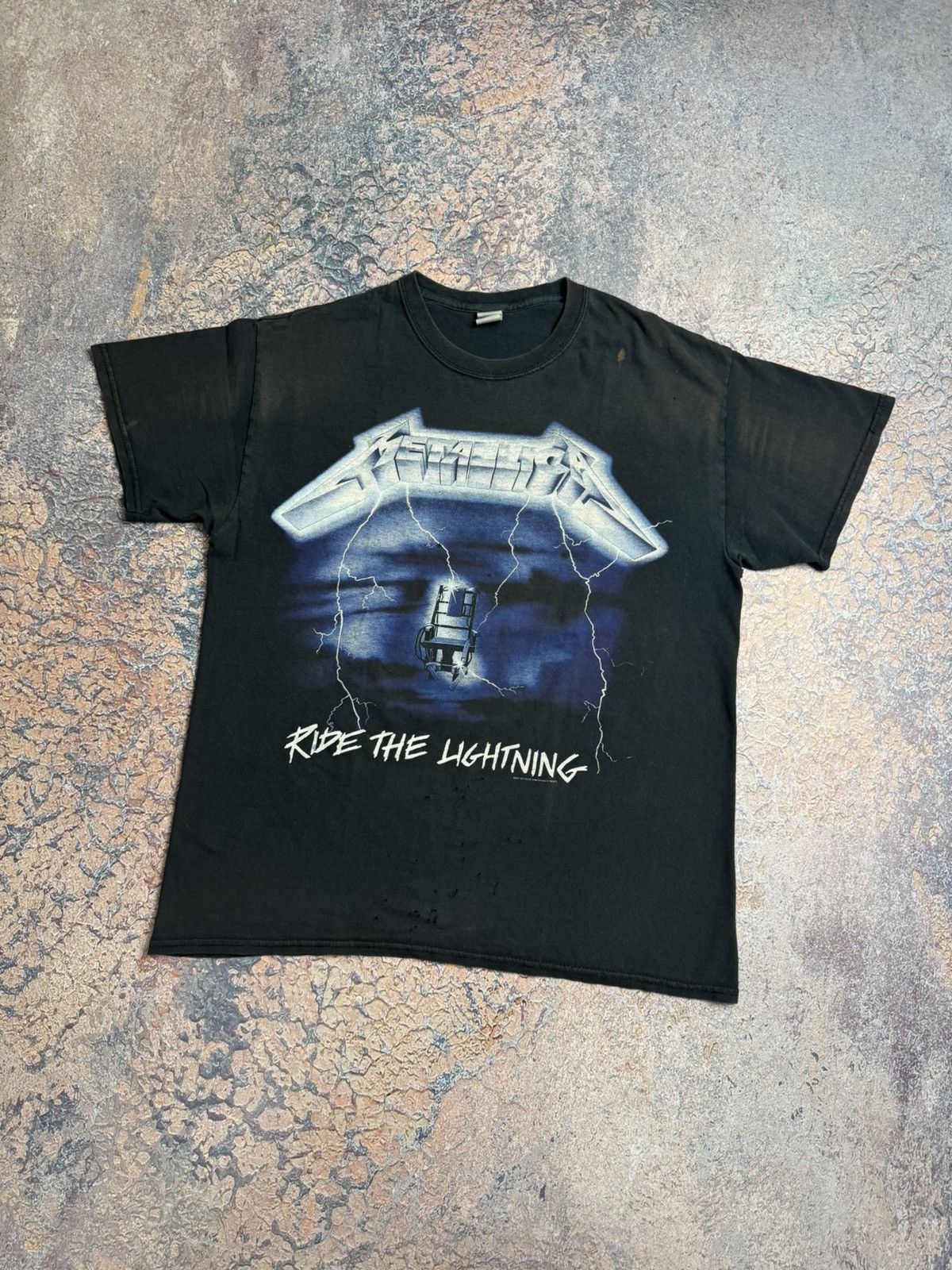 Metallica Vintage Style Metallica Ride the Lightning Band T Shirt Size US L / EU 52-54 / 3 - 1 Thumbnail