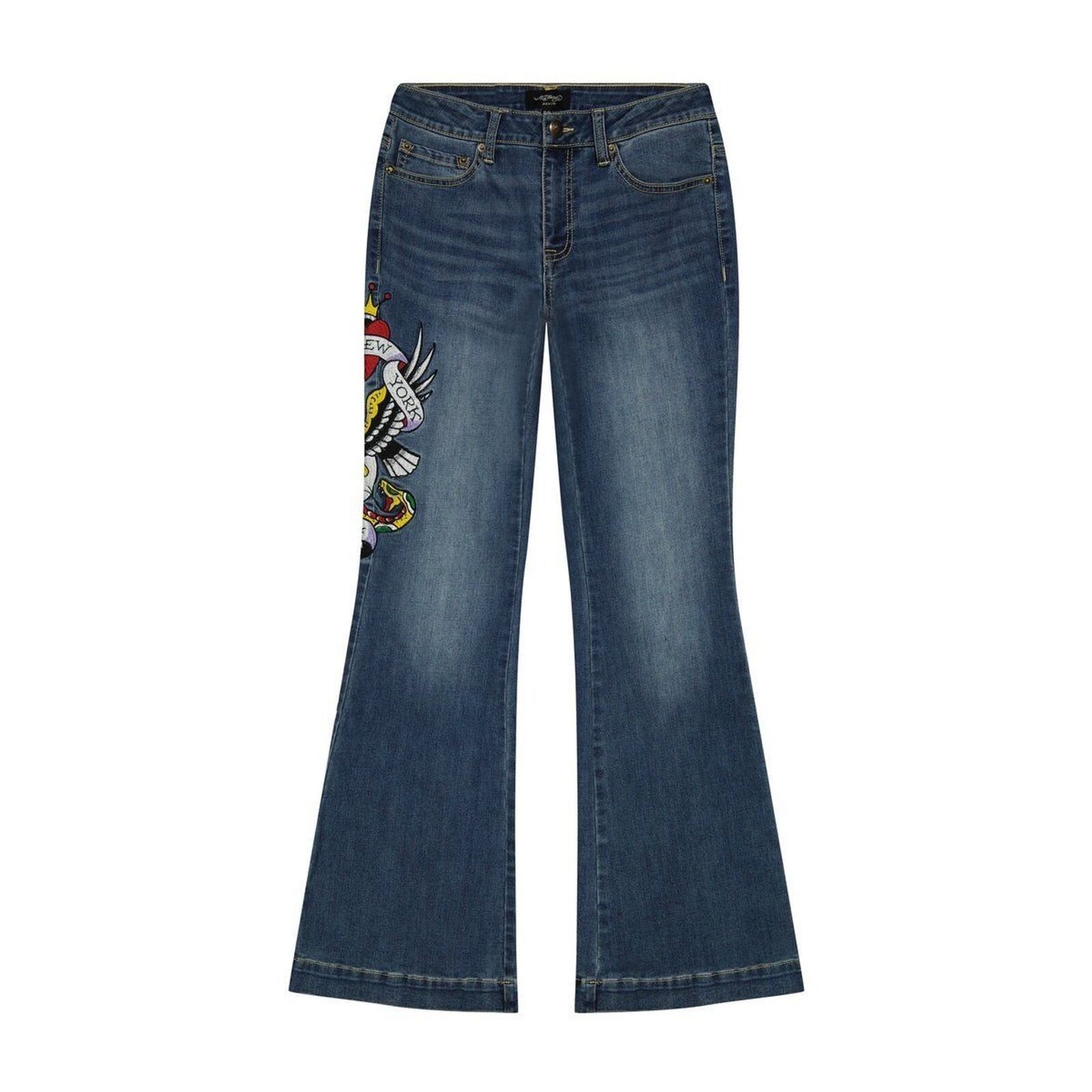 Ed Hardy Ed Hardy NYC EAGLE SLIM FLARE JEAN Size 30" / US 8 / IT 44 - 7 Thumbnail