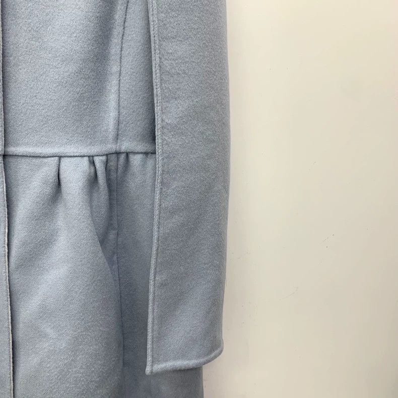 Fendi FENDI Light blue wool collar single-breasted long-sleeve c Size XXS / US 00 / IT 34 - 4 Thumbnail