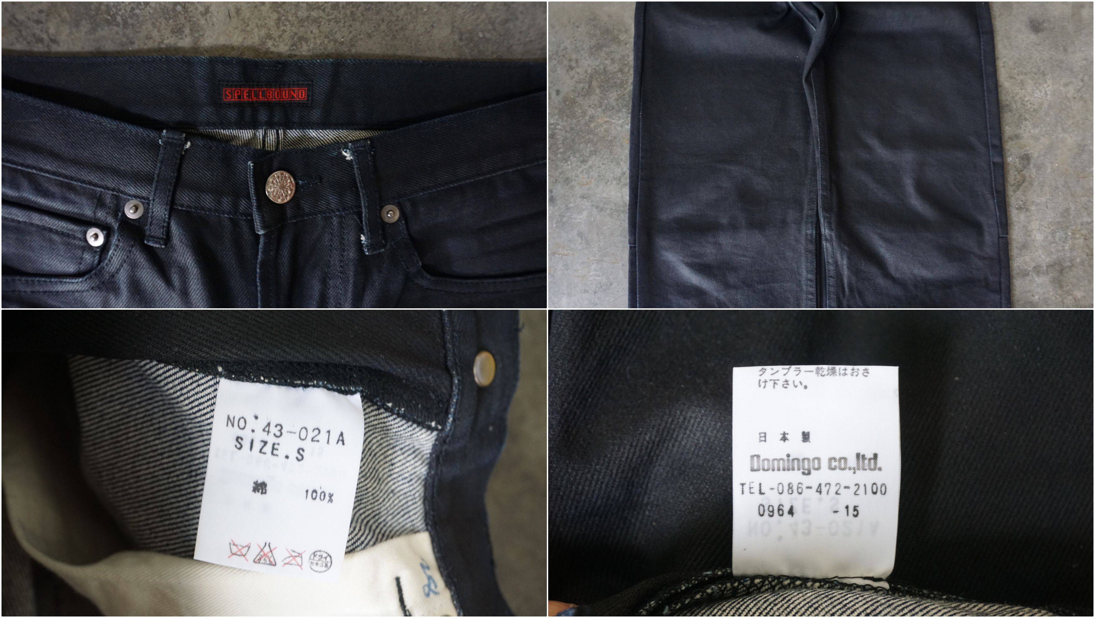 Japanese Brand Spellbound Waxed Jeans w28 Size US 28 / EU 44 - 9 Thumbnail