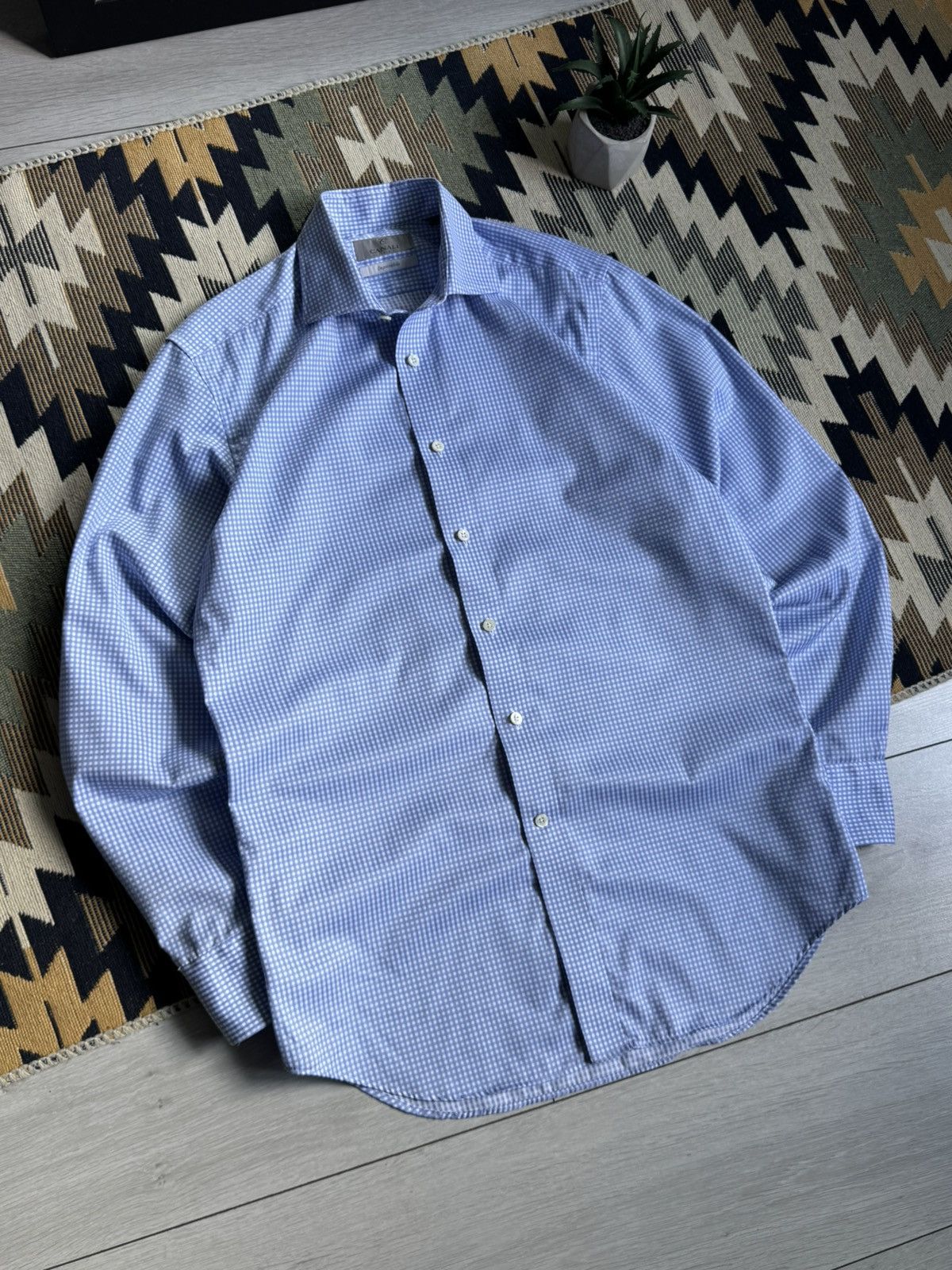 Canali Canali Luxury Button Up Shirt Size US L / EU 52-54 / 3 - 2 Thumbnail