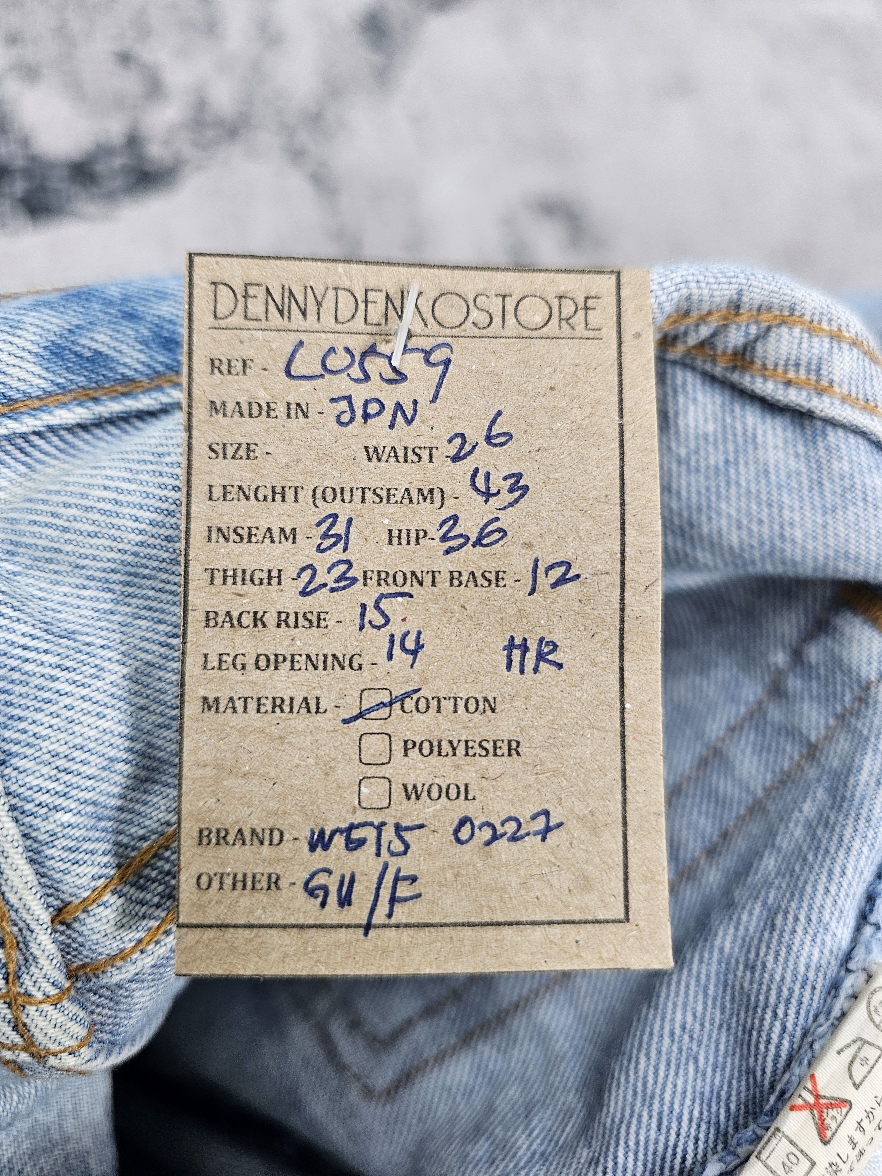 Levi's Vintage Clothing Vtg LEVIS W515 0227 Faded Light Blue High Rise Jeans L0559 Size US 26 / EU 42 - 14 Thumbnail