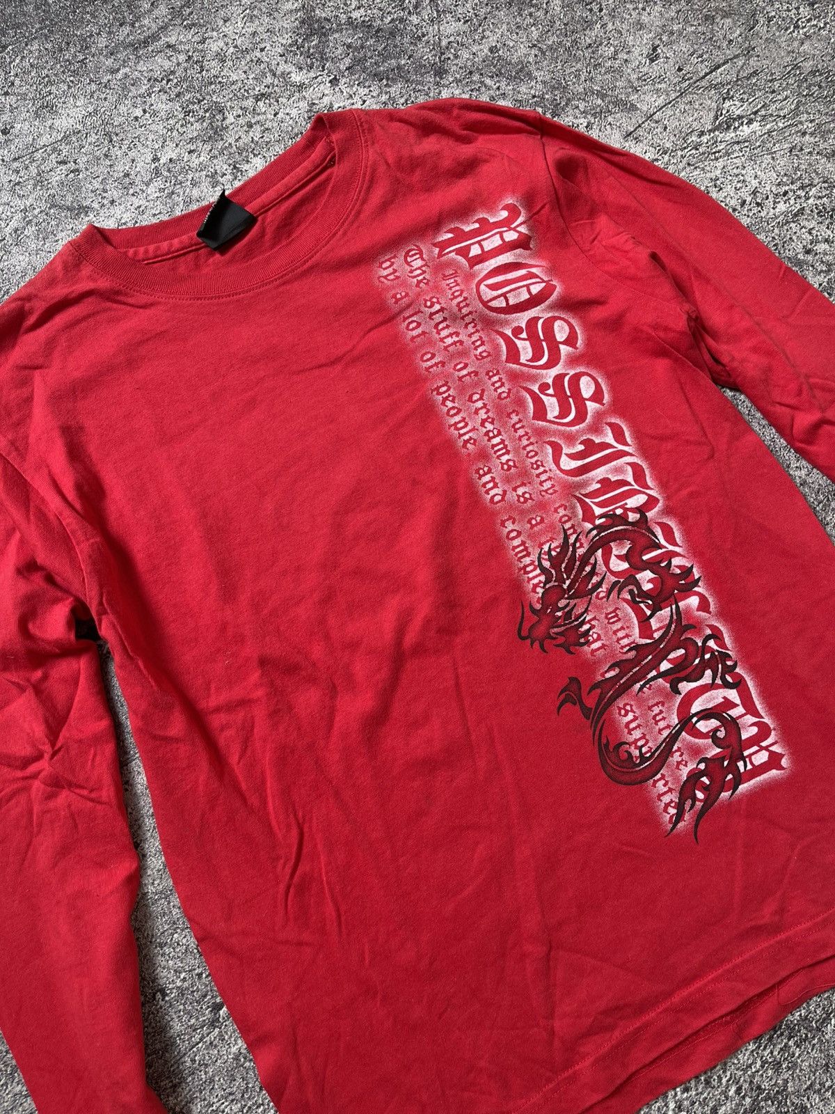 Japanese Brand Y2K Bay Leaf Dragon ifsixwasnine punk Longsleeve Size US L / EU 52-54 / 3 - 4 Thumbnail