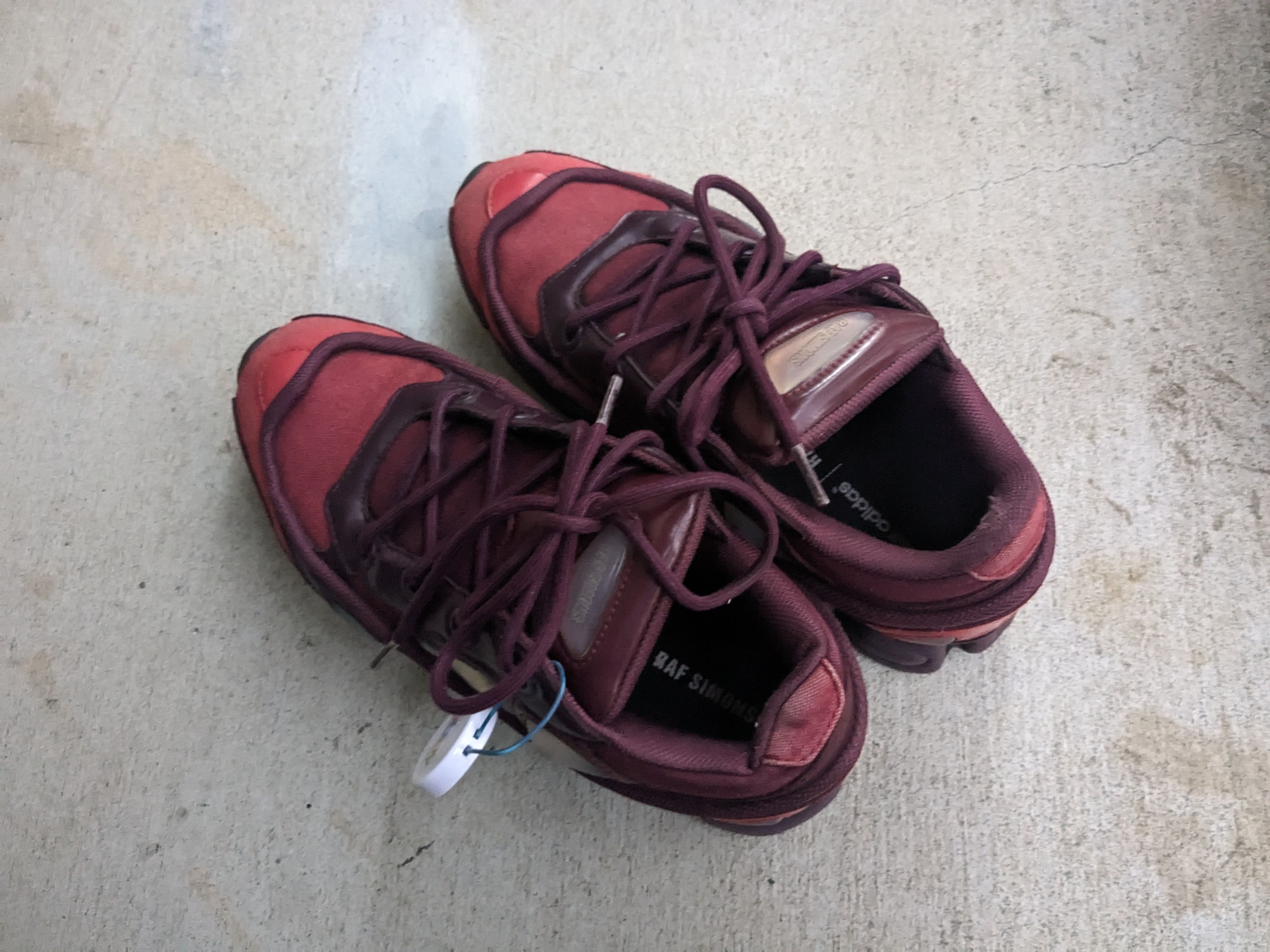 Adidas × Raf Simons Adidas Ozweego 3 Raf Simons Burgundy Red 8.5 B22538 Size US 8.5 / EU 41-42 - 13 Thumbnail