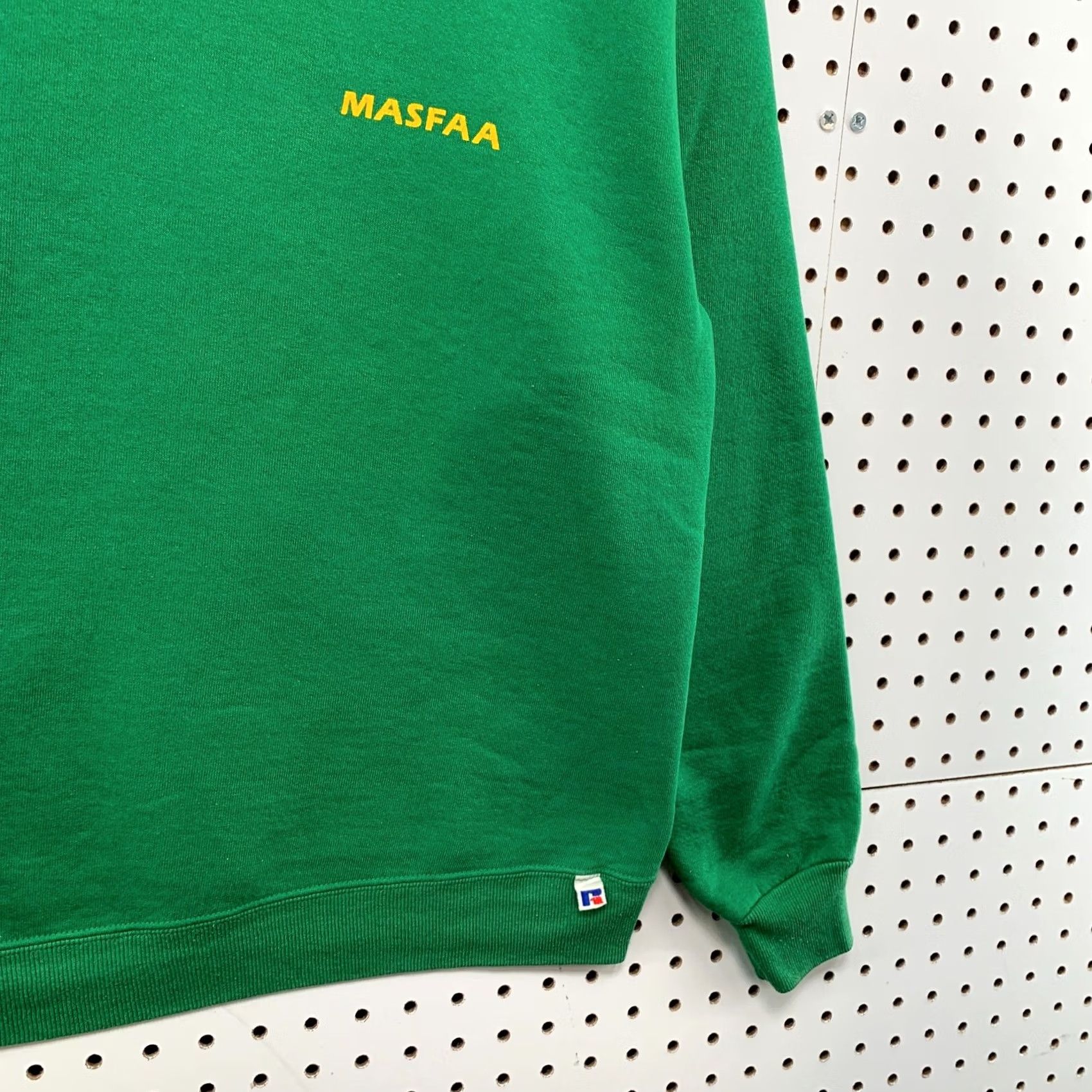 Russell Athletic VINTAGE Russell Athletic Sweatshirt Mens Large Green Crewneck 80s MASFAA USA Size US L / EU 52-54 / 3 - 7 Thumbnail