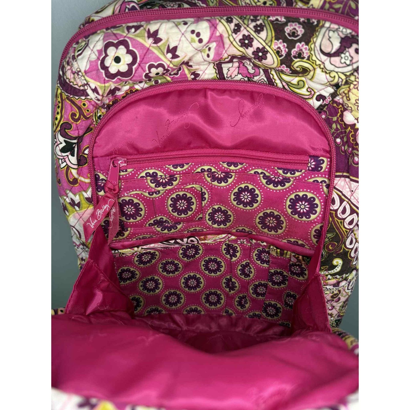 Vera Bradley Vera Bradley Quilted Paisley Campus Backpack Pink Size ONE SIZE - 3 Thumbnail