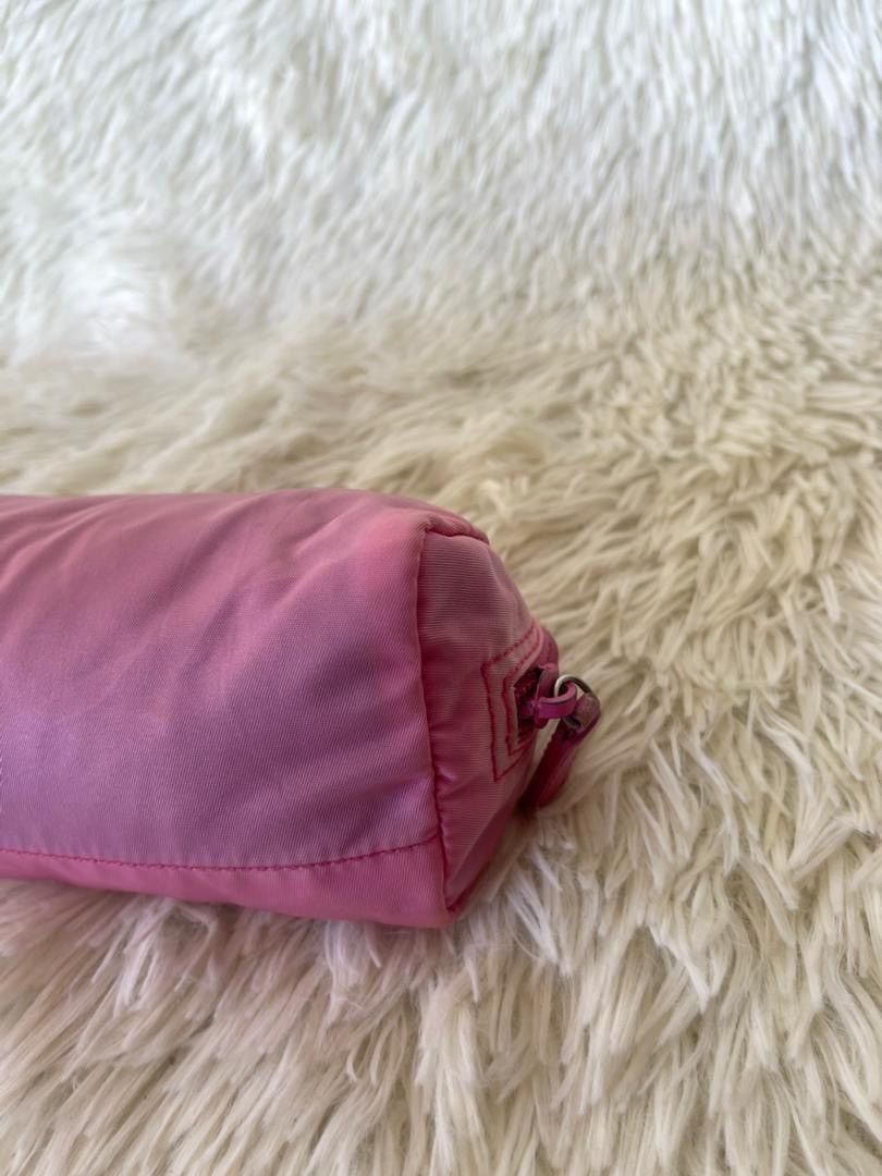 Prada Prada Fuschia Tessuto Nylon Zip Pouch Size ONE SIZE - 12 Thumbnail