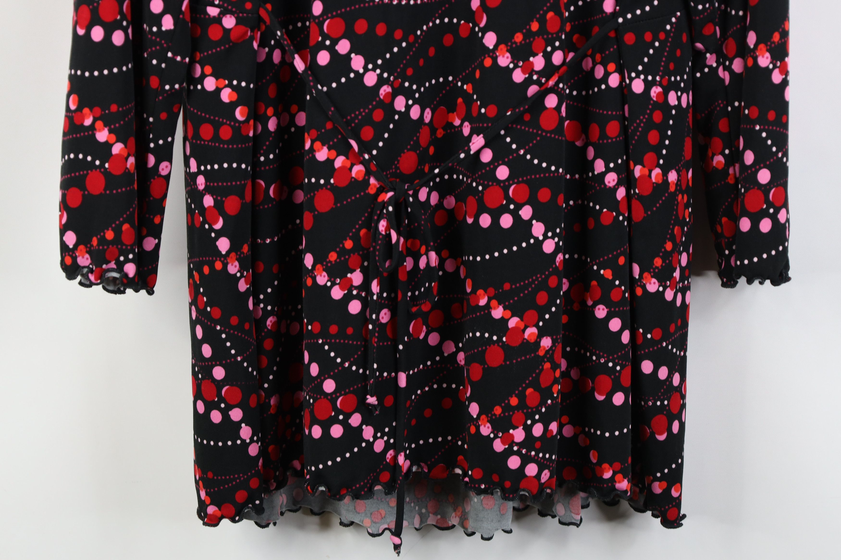 Vintage Vintage 90s Y2K Babydoll Polka Dot Ruffled Shirt Top USA Size M / US 6-8 / IT 42-44 - 11 Thumbnail