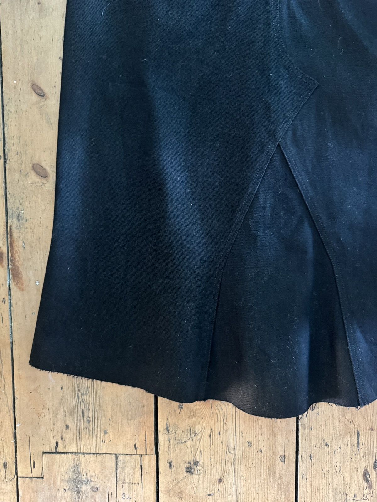 Rick Owens Strobe Godet denim midi skirt Size US 34 / EU 50 - 8 Thumbnail