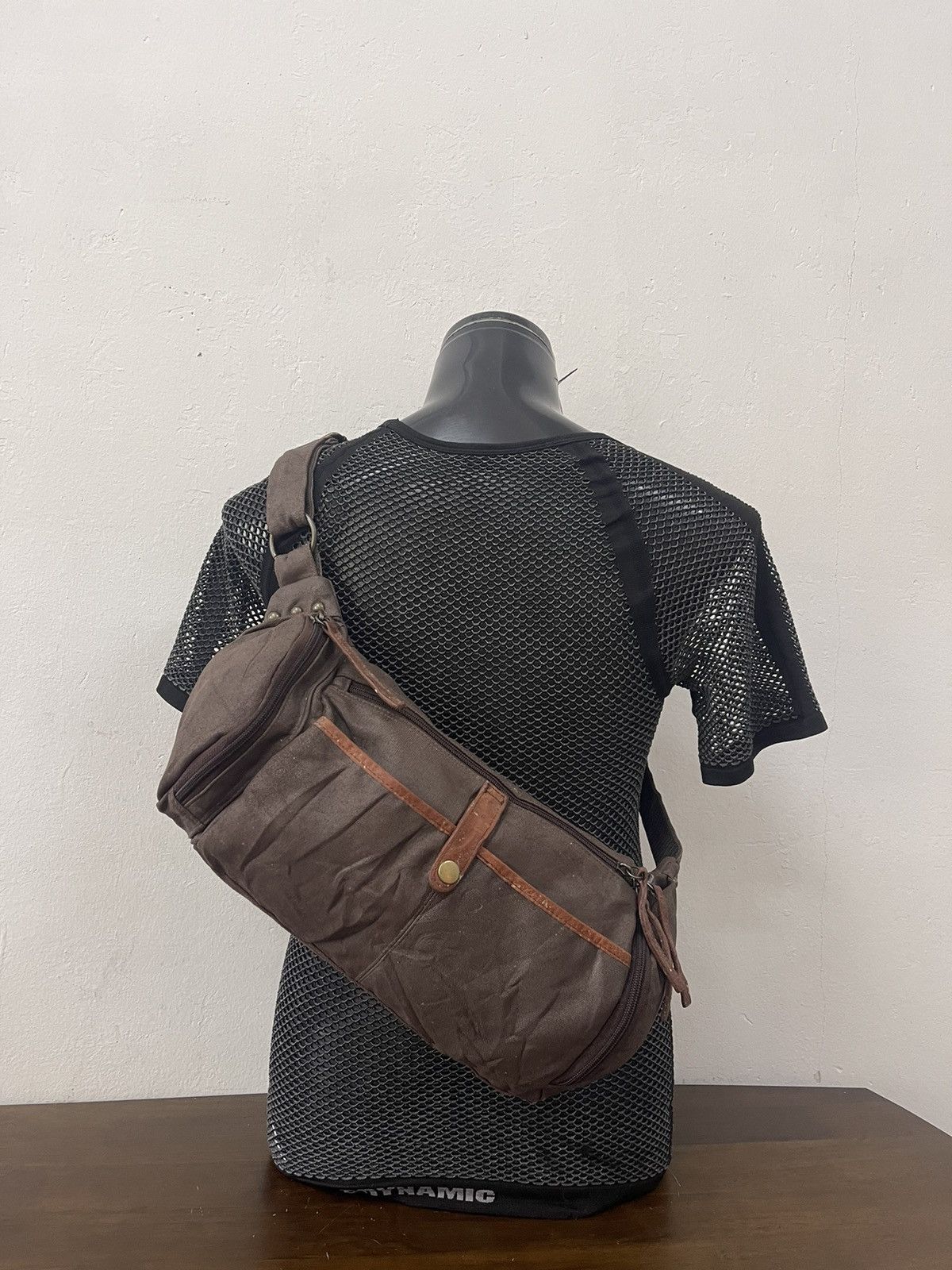 Japanese Brand × RAGEBLUE Rageblue multi compartment waxed crossbody bag Size ONE SIZE - 2 Thumbnail