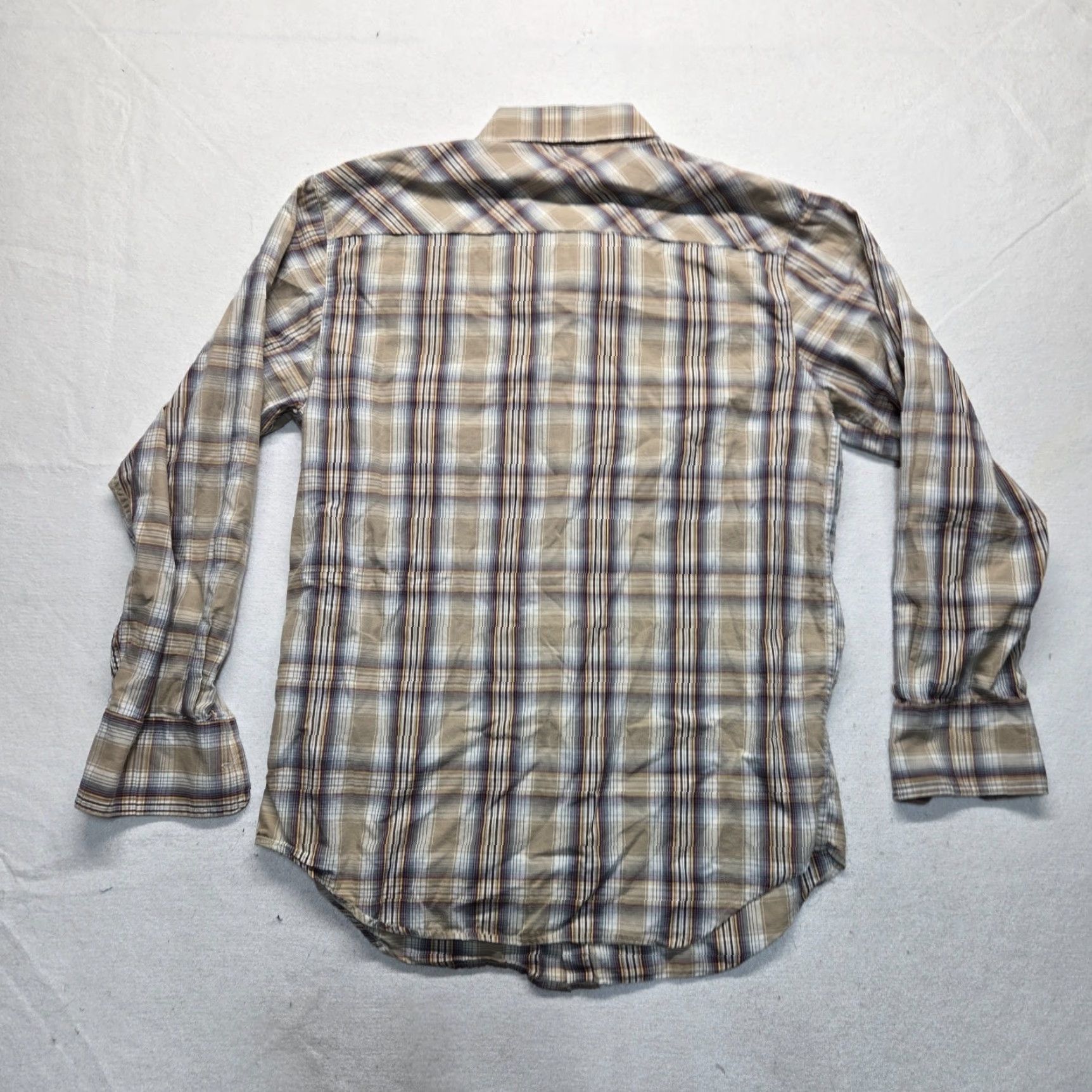 Route 66 VINTAGE Route 66 Brown Plaid Western Button-Up Shirt Adults Large Long Sleeve Casual Outdoor Size US L / EU 52-54 / 3 - 7 Thumbnail