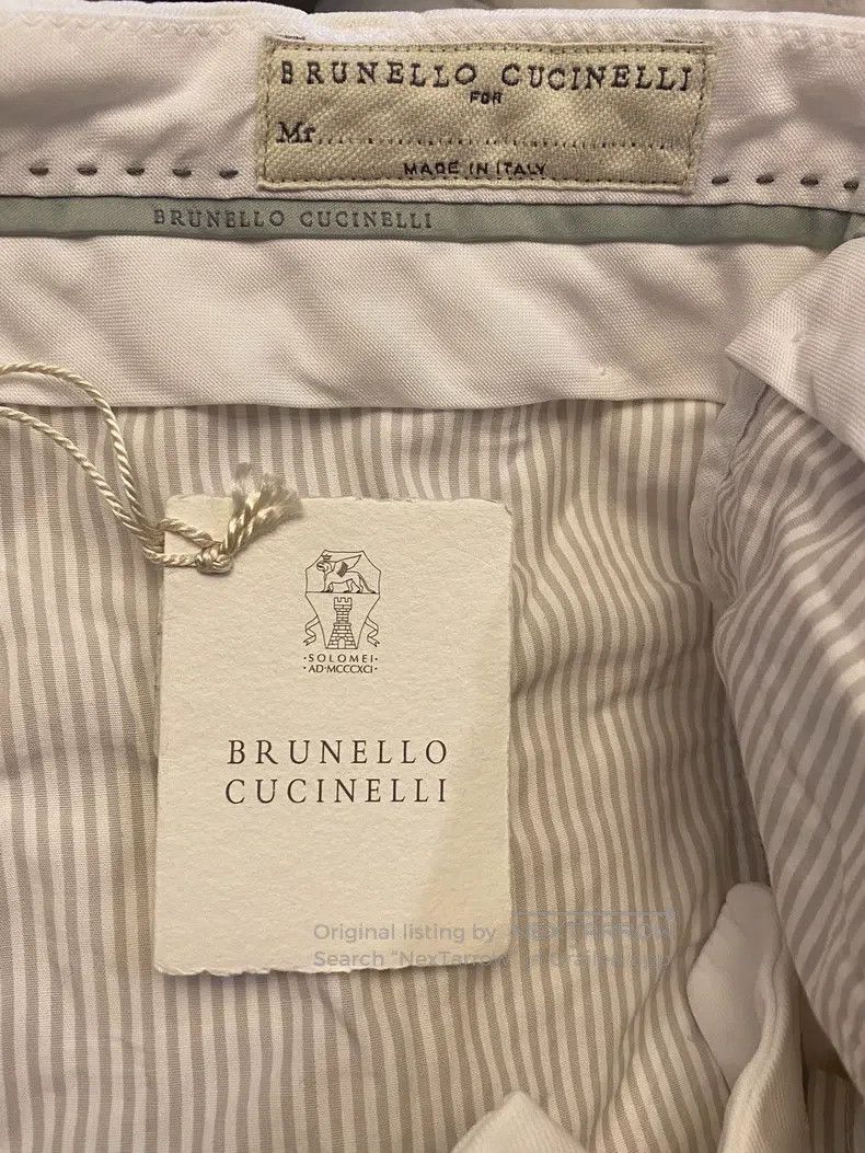 Brunello Cucinelli Brunello Cucinelli Casual Pants, 100% Sea Island Cotton Size 50L - 7 Thumbnail