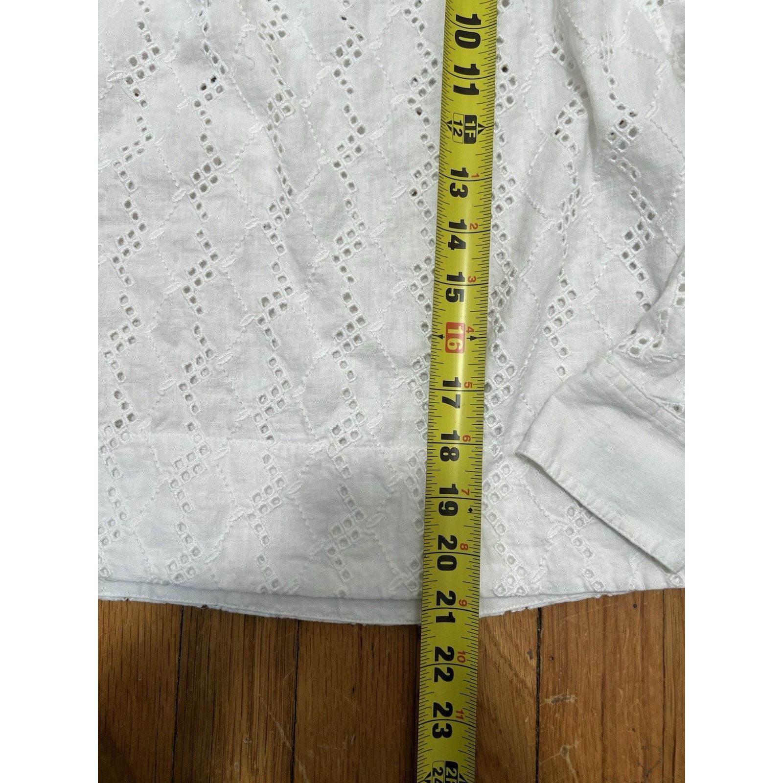 Madewell Madewell Long-Sleeve Top in shirt Soft White Small A003118 Size S / US 4 / IT 40 - 8 Thumbnail